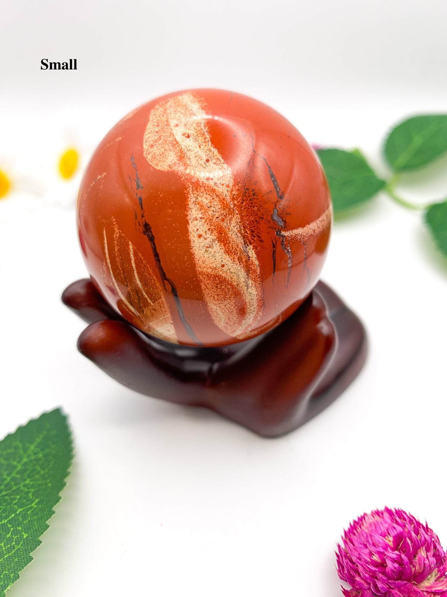 red jasper sphere