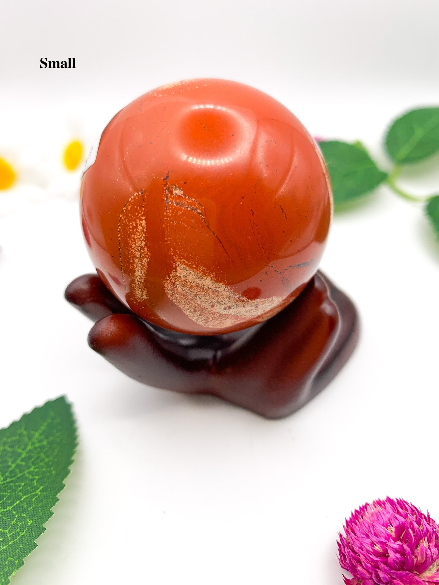 red jasper sphere