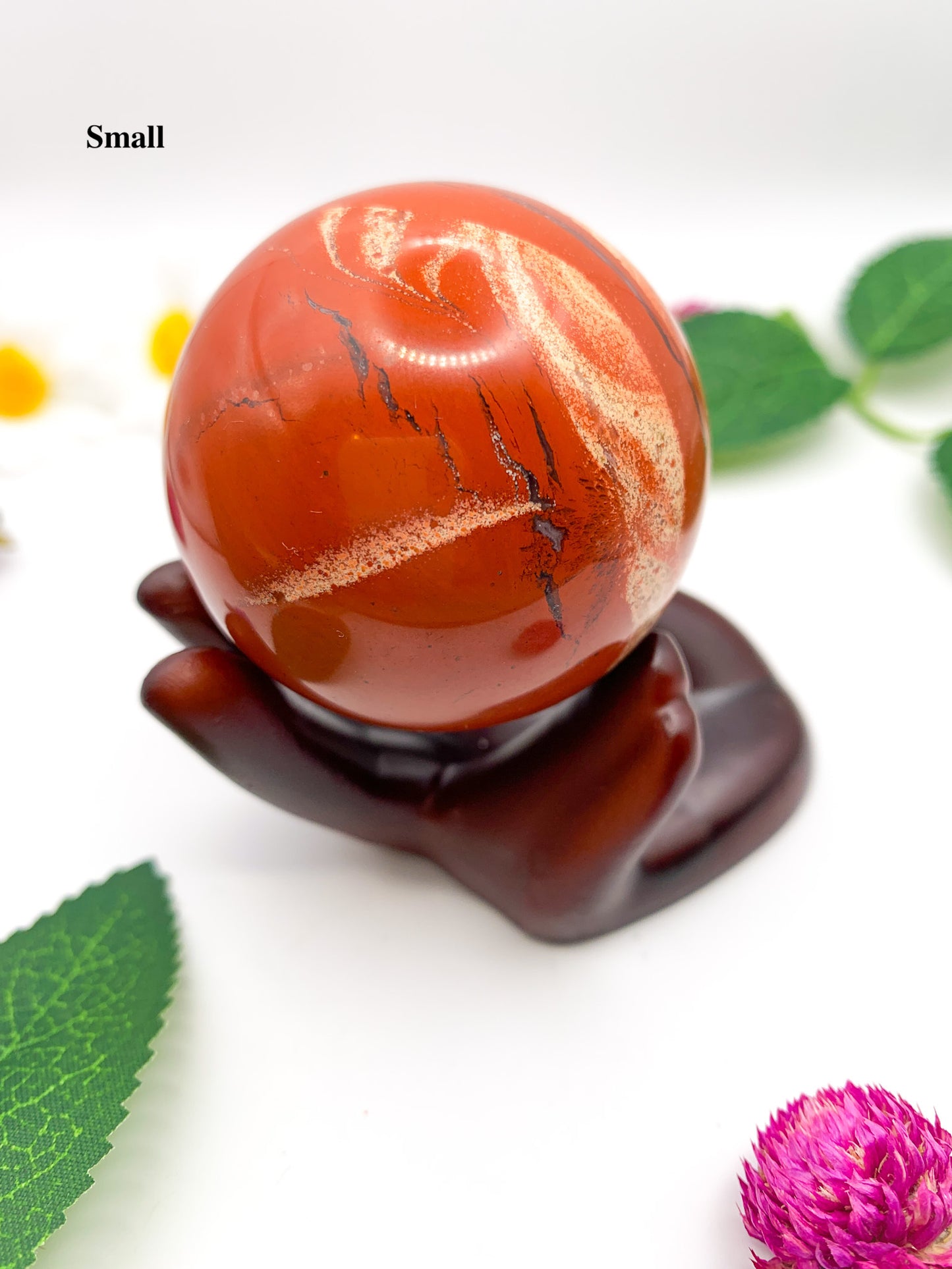 red jasper sphere