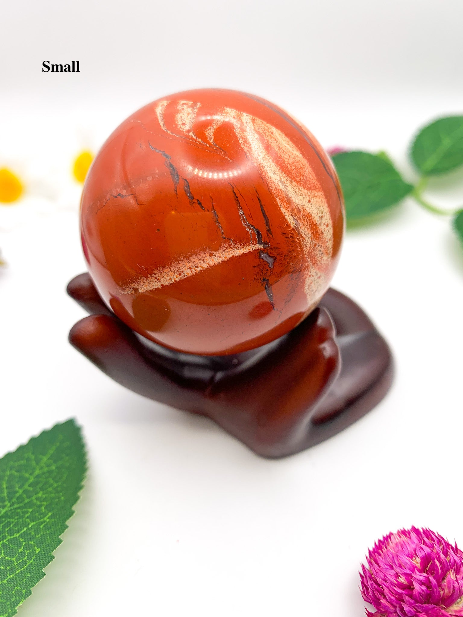 red jasper sphere