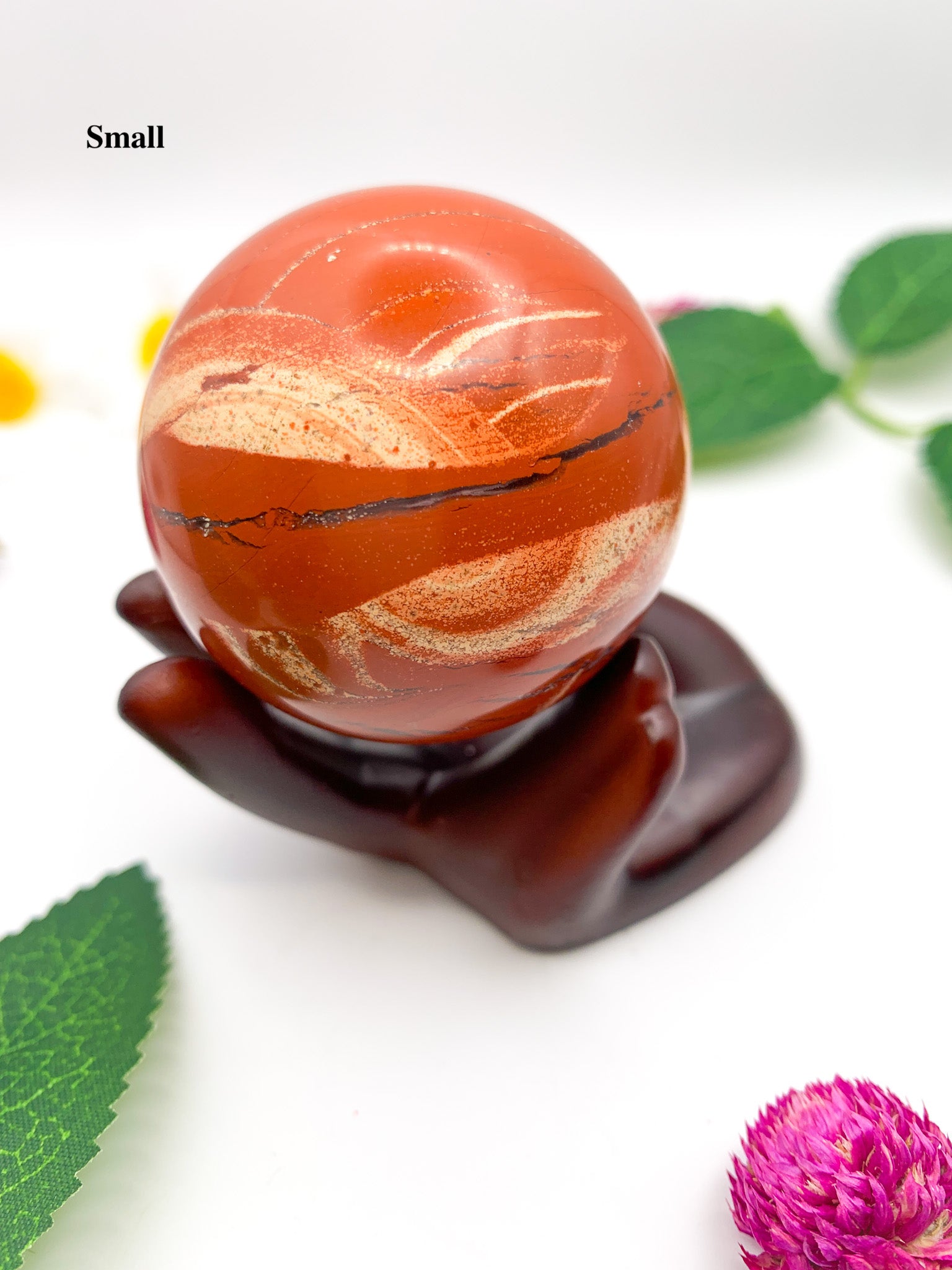 red jasper sphere