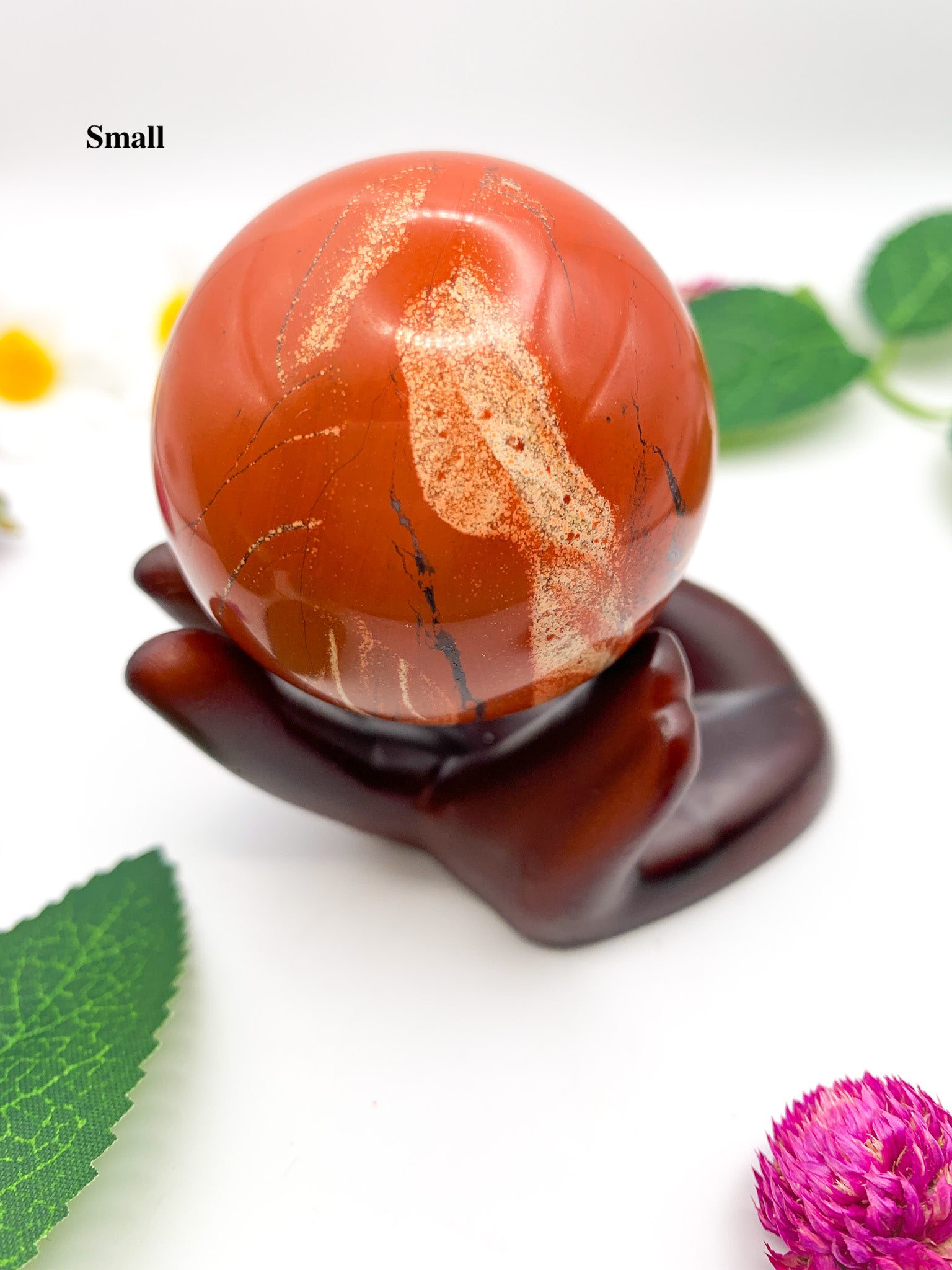 red jasper sphere