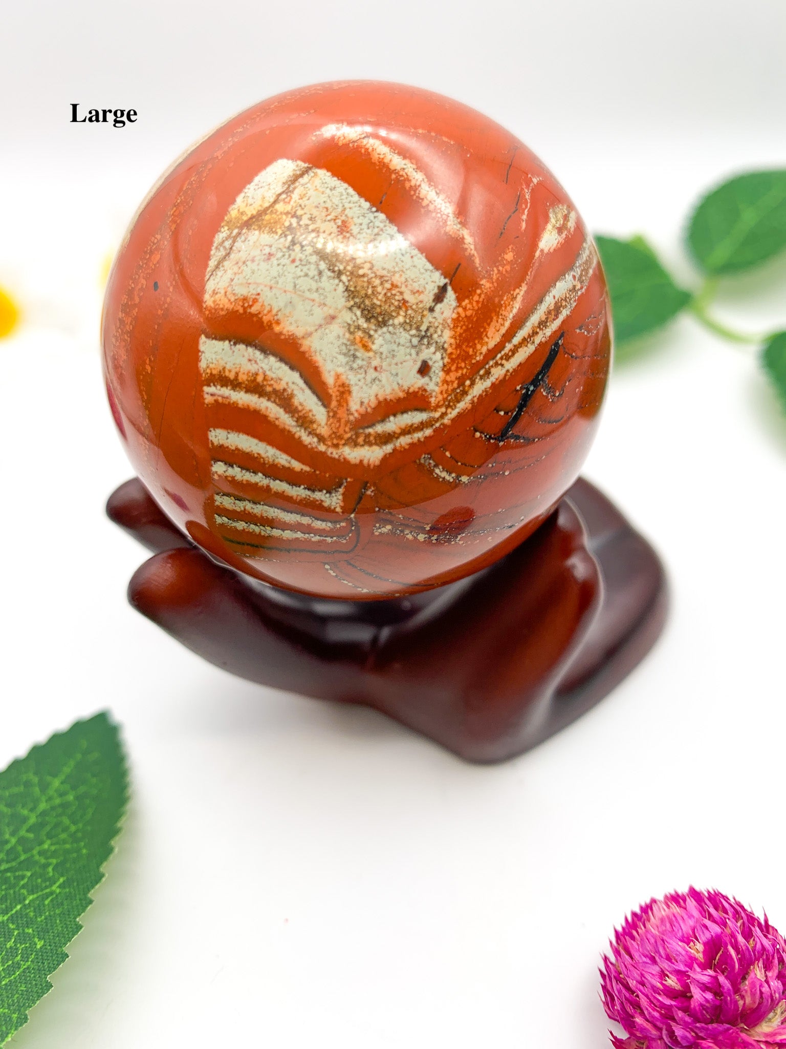 red jasper sphere