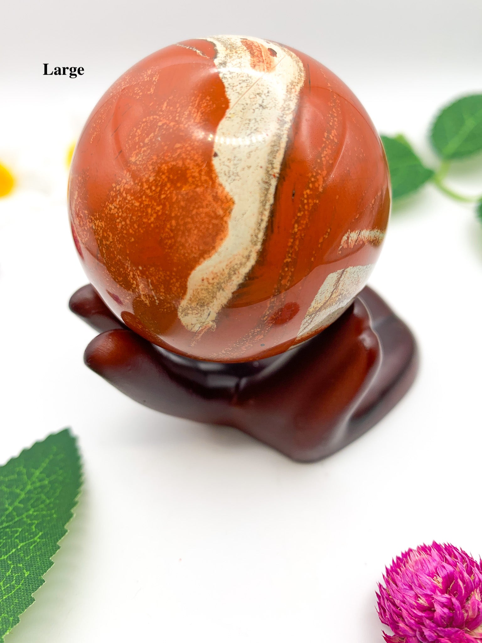 red jasper sphere