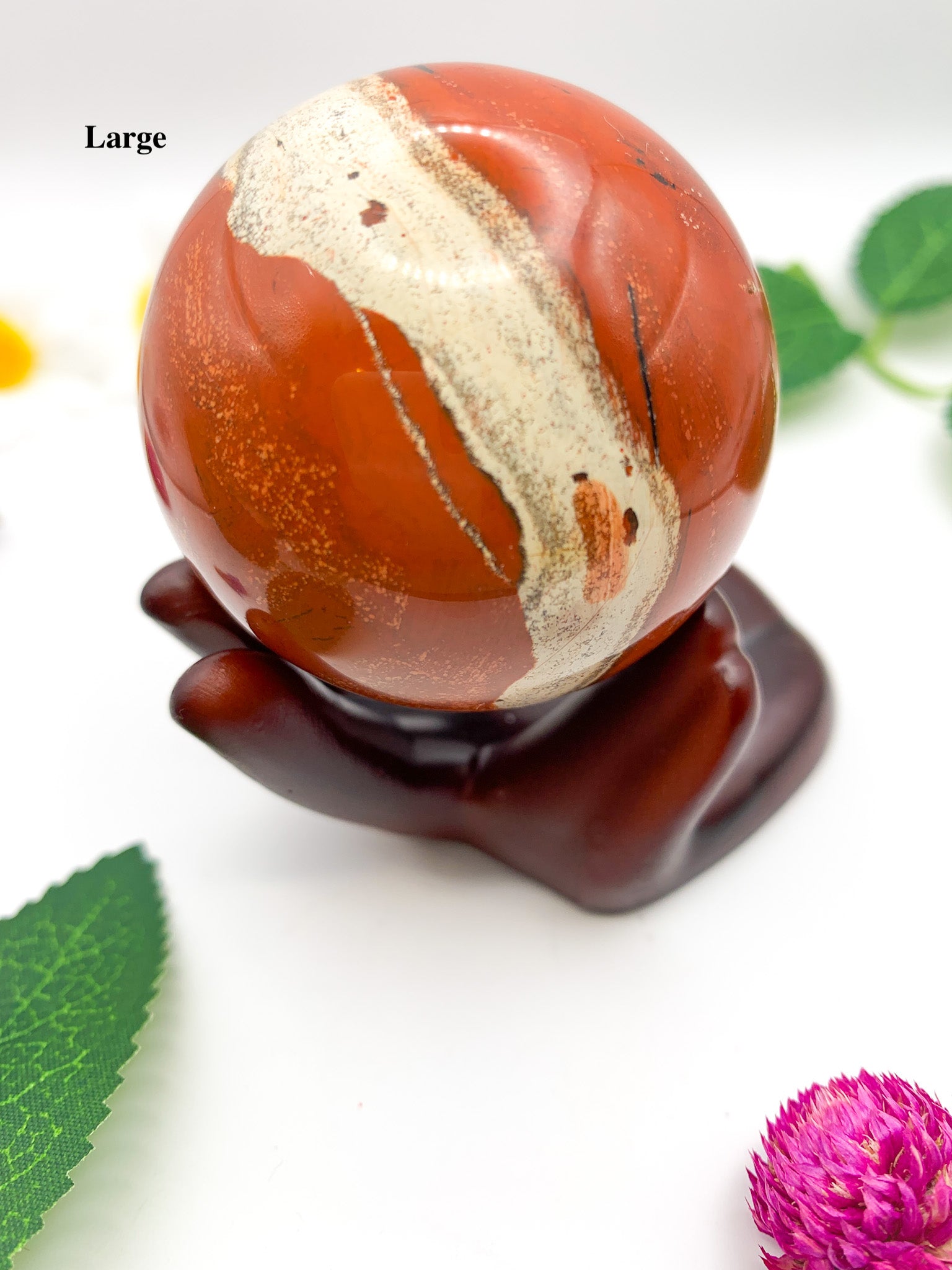 red jasper sphere