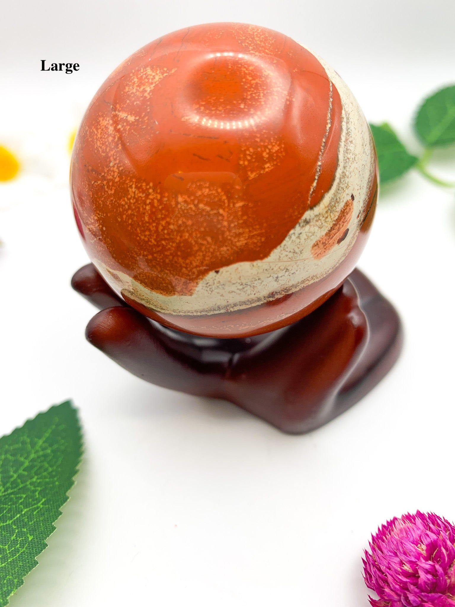red jasper sphere