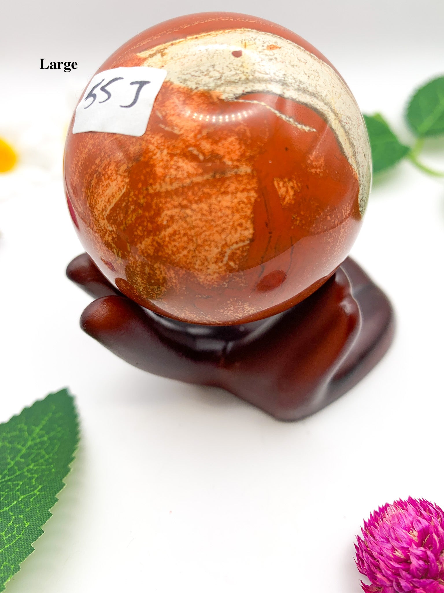 red jasper sphere
