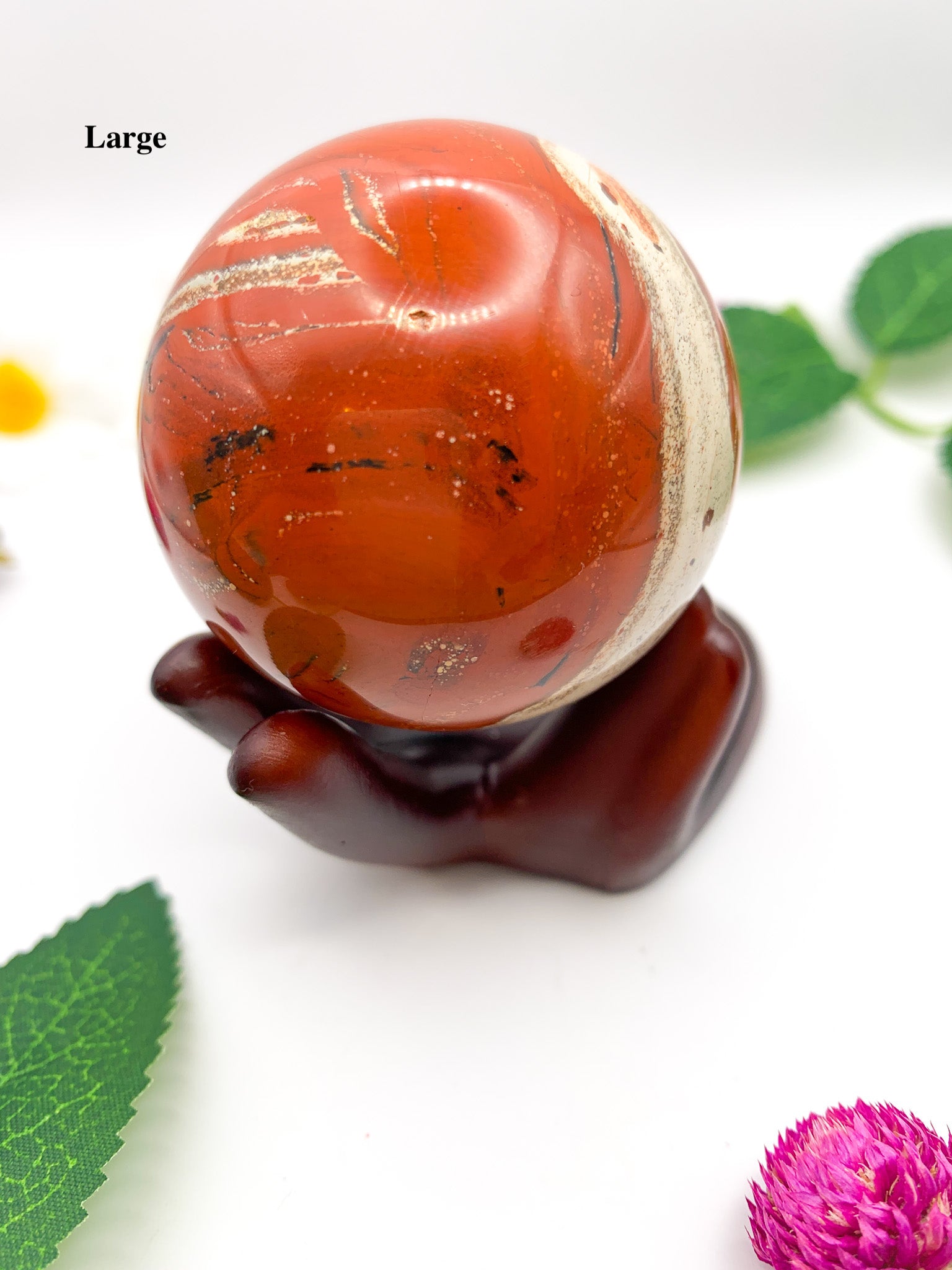 red jasper sphere
