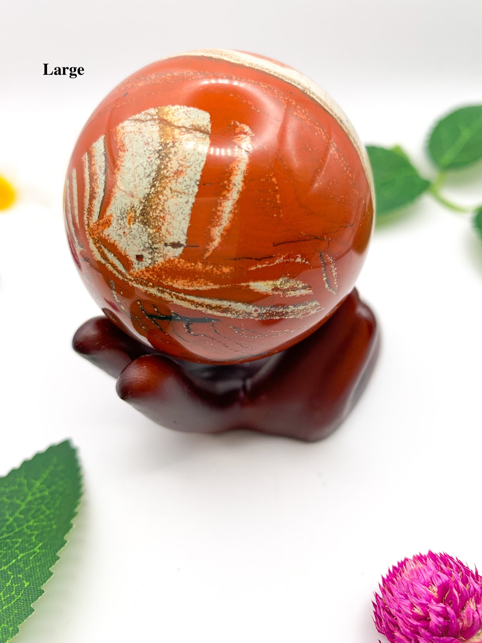 red jasper sphere