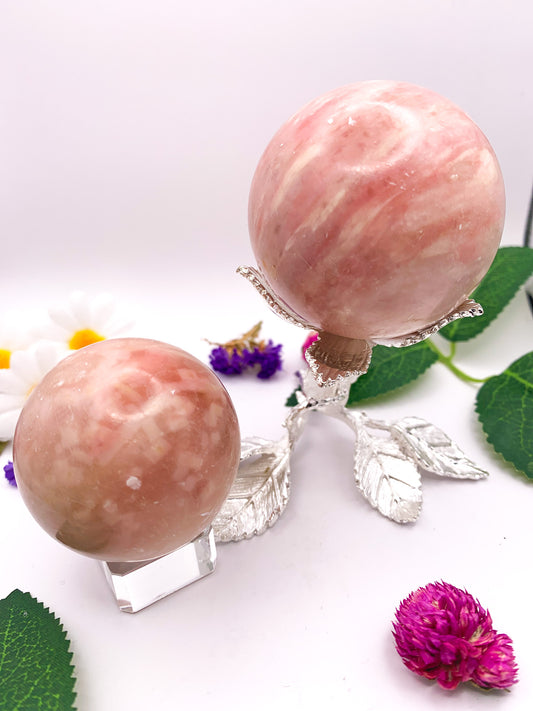 pink opal sphere