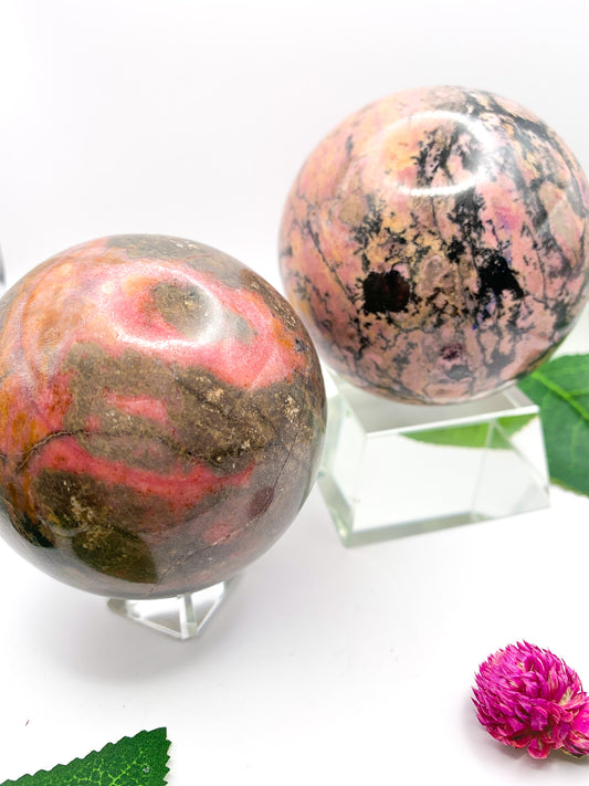 rhodonite sphere