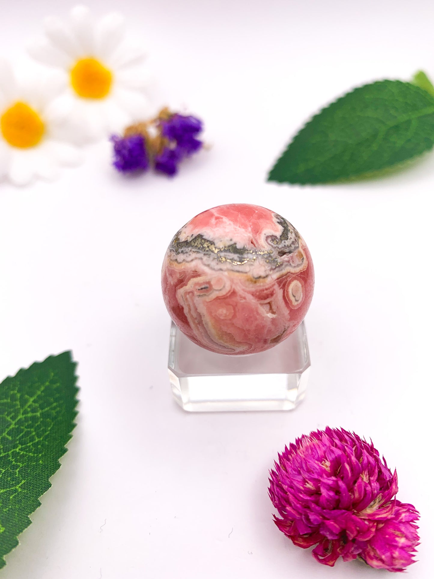 Rhodochrosite Sphere (High Quality) - Crystal Love Treasures