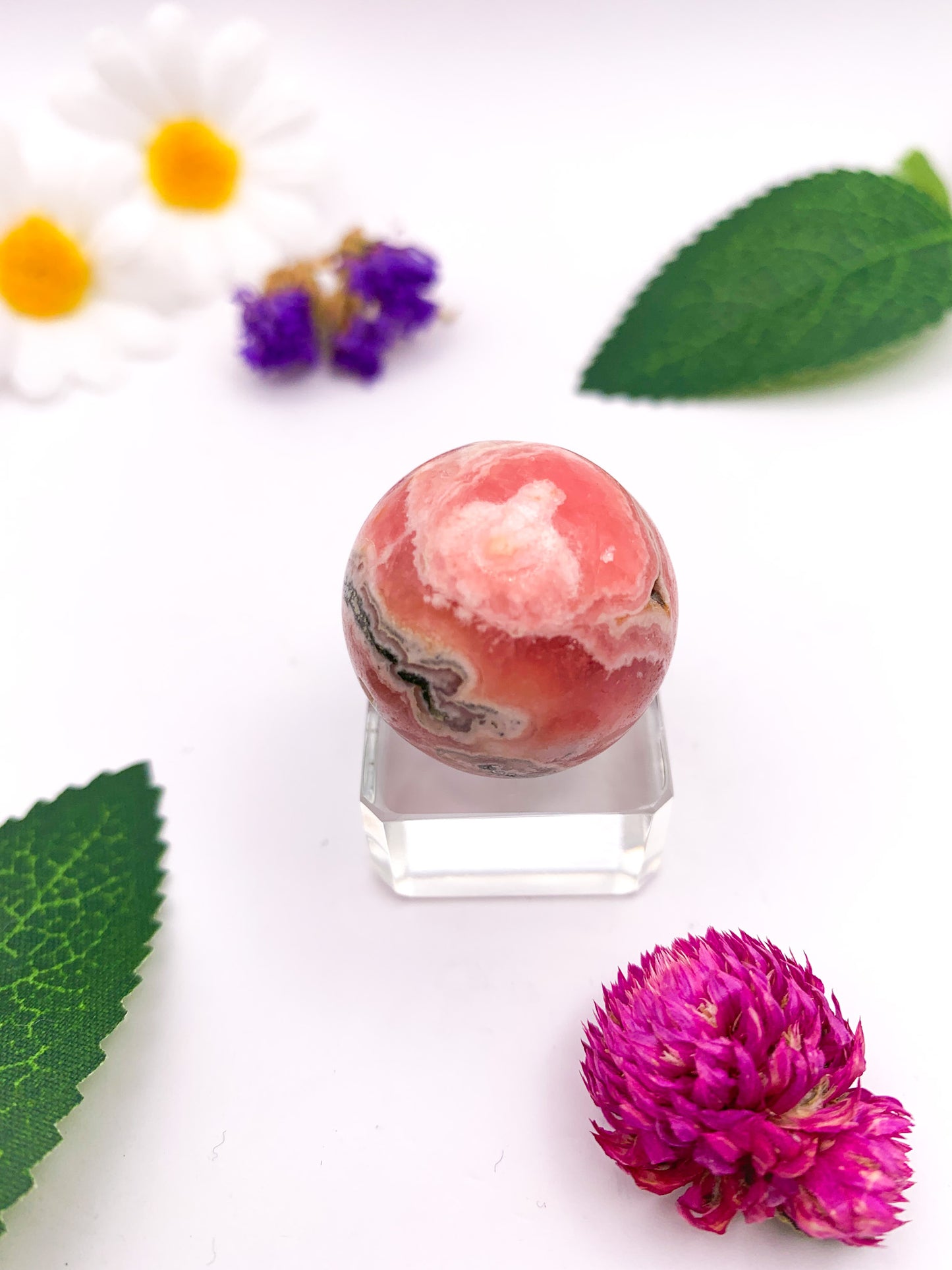 Rhodochrosite Sphere (High Quality) - Crystal Love Treasures