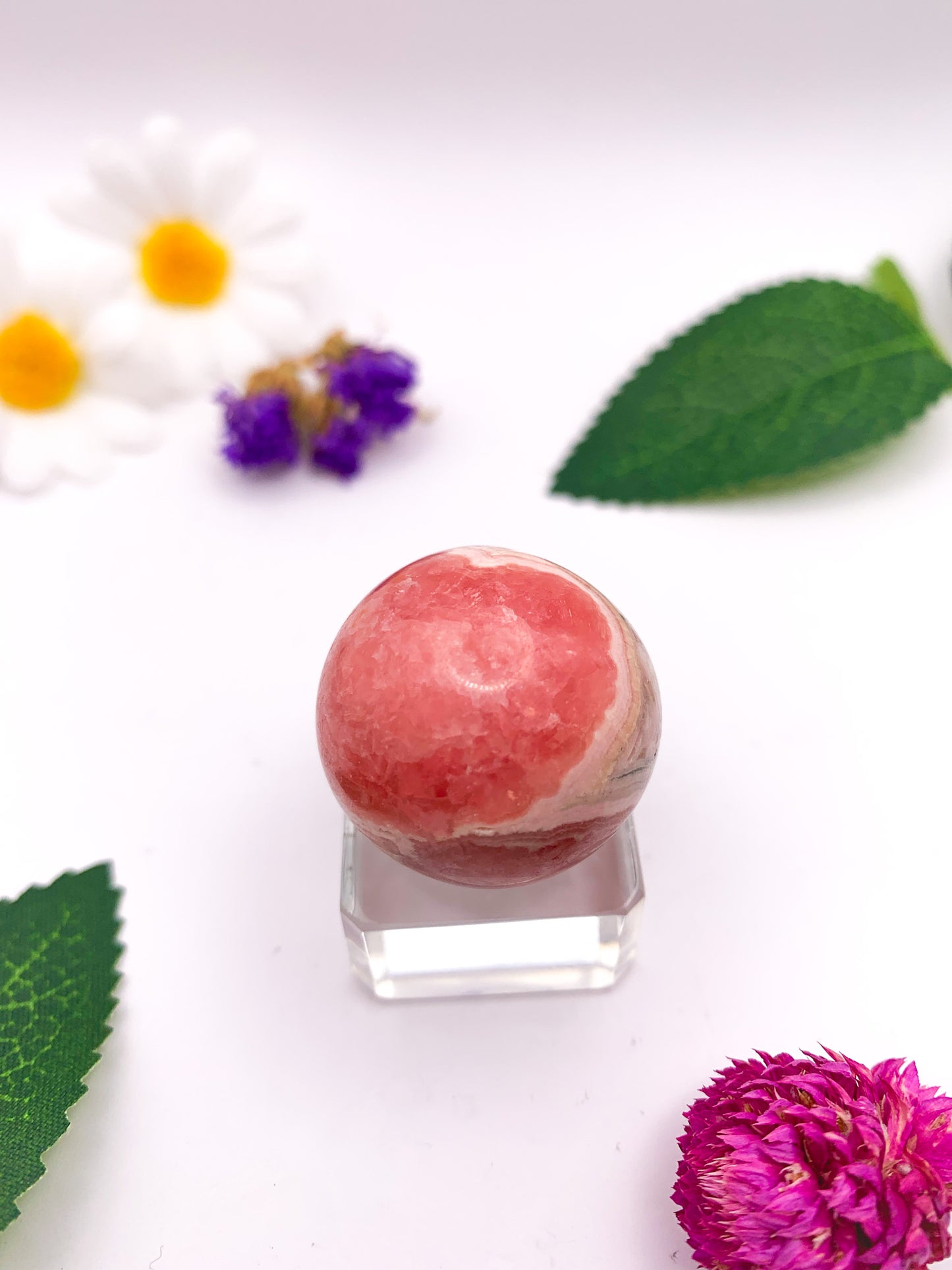 Rhodochrosite Sphere (High Quality) - Crystal Love Treasures