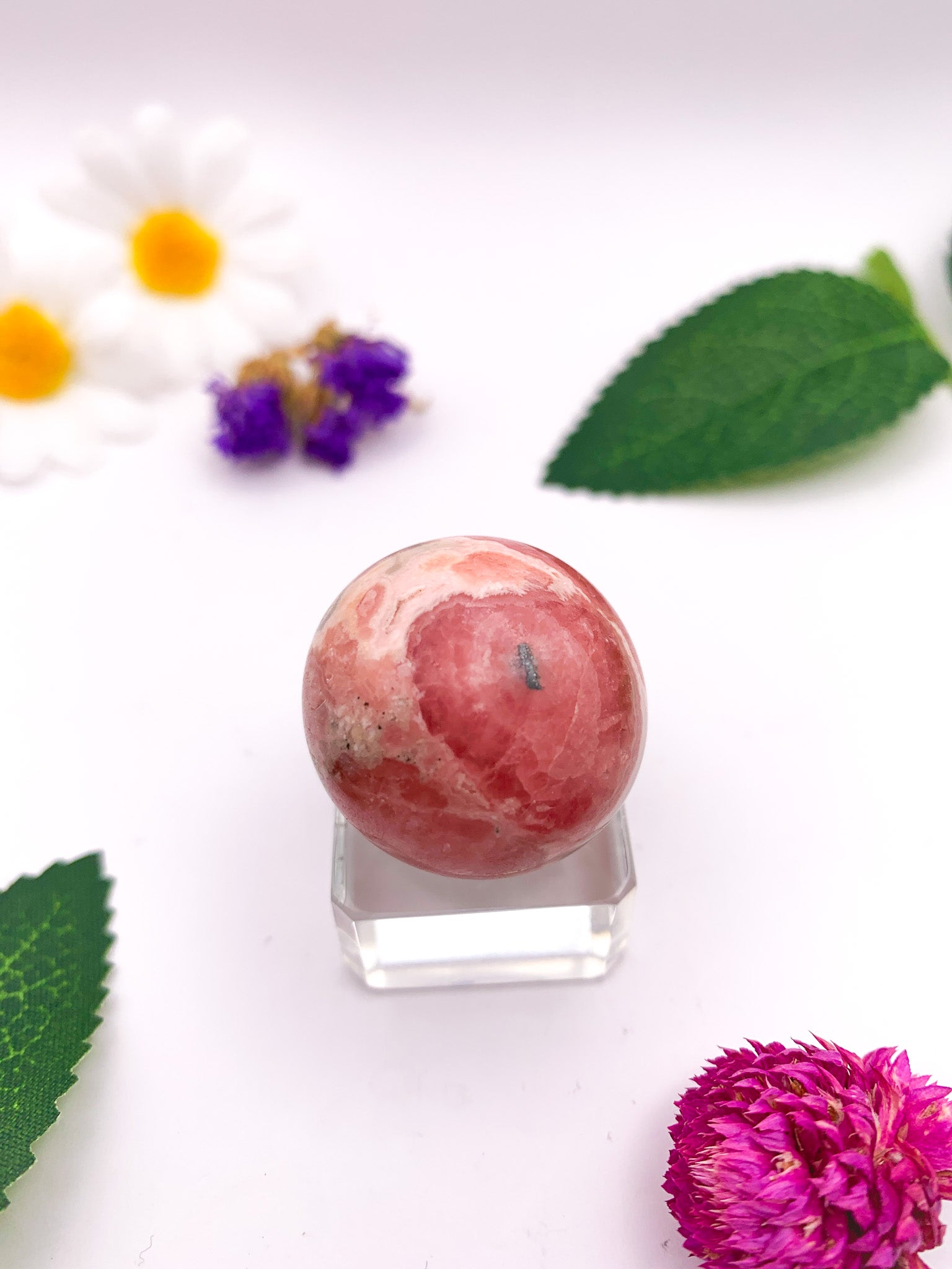 Rhodochrosite Sphere (High Quality) - Crystal Love Treasures