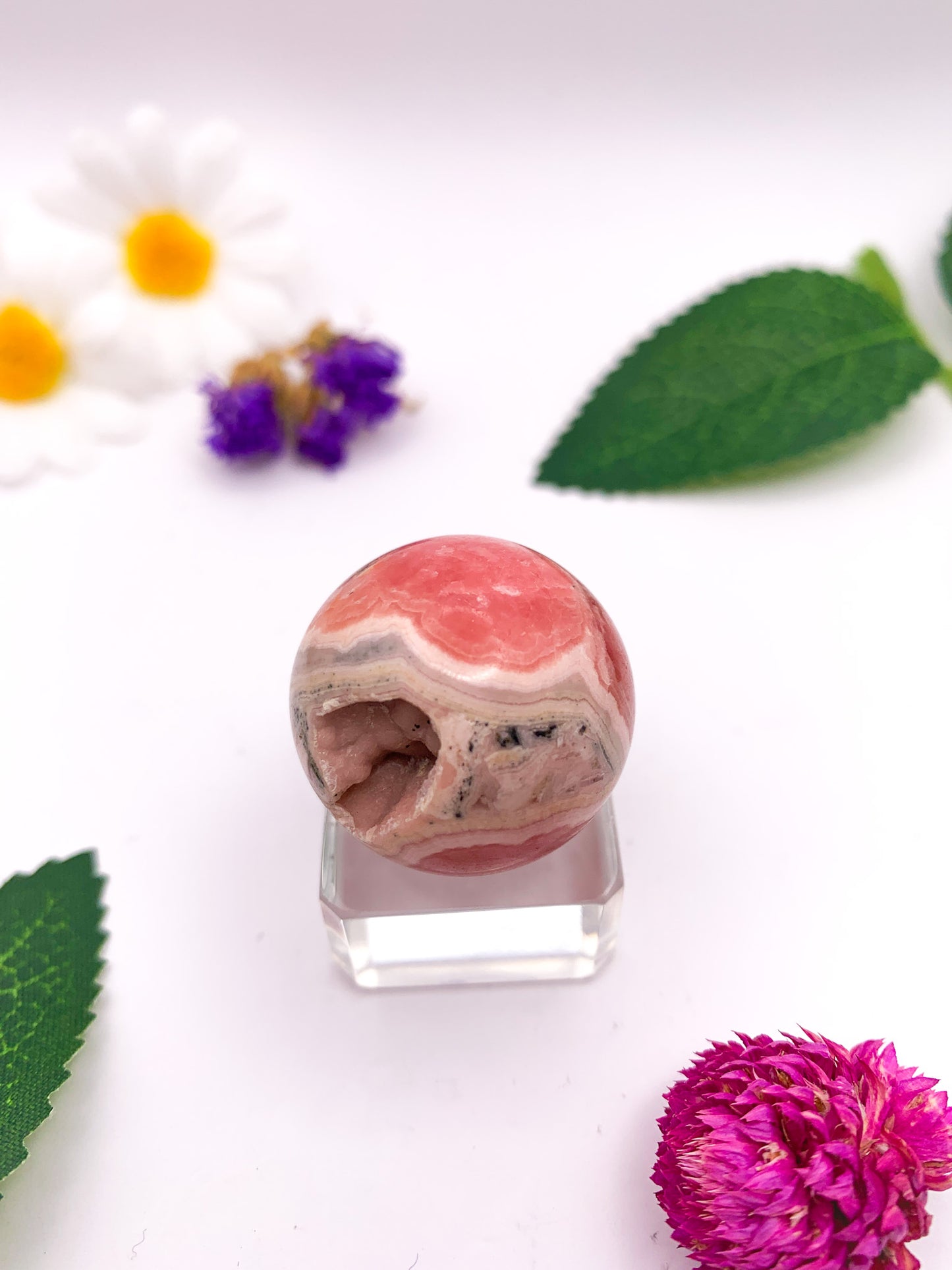 Rhodochrosite Sphere (High Quality) - Crystal Love Treasures