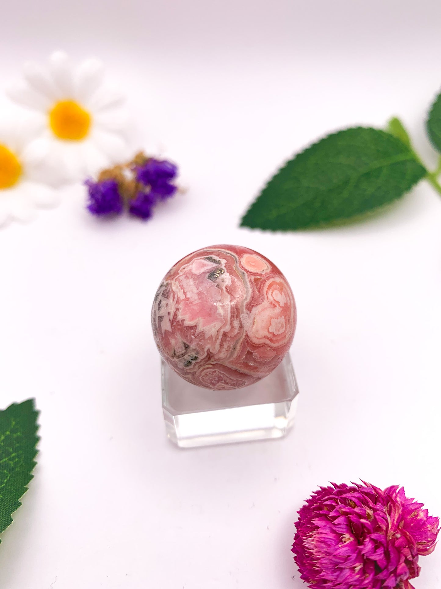 Rhodochrosite Sphere (High Quality) - Crystal Love Treasures