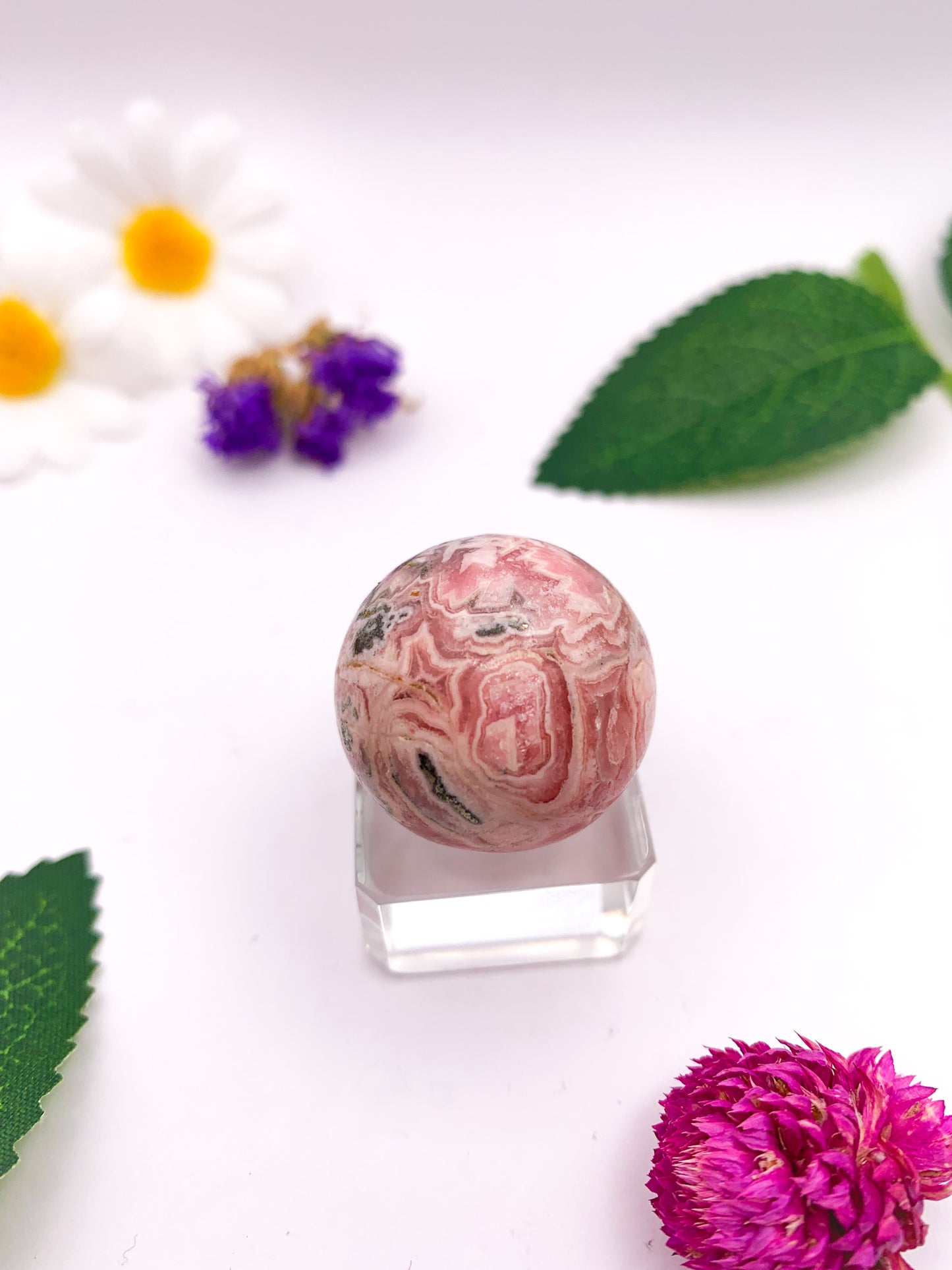 Rhodochrosite Sphere (High Quality) - Crystal Love Treasures
