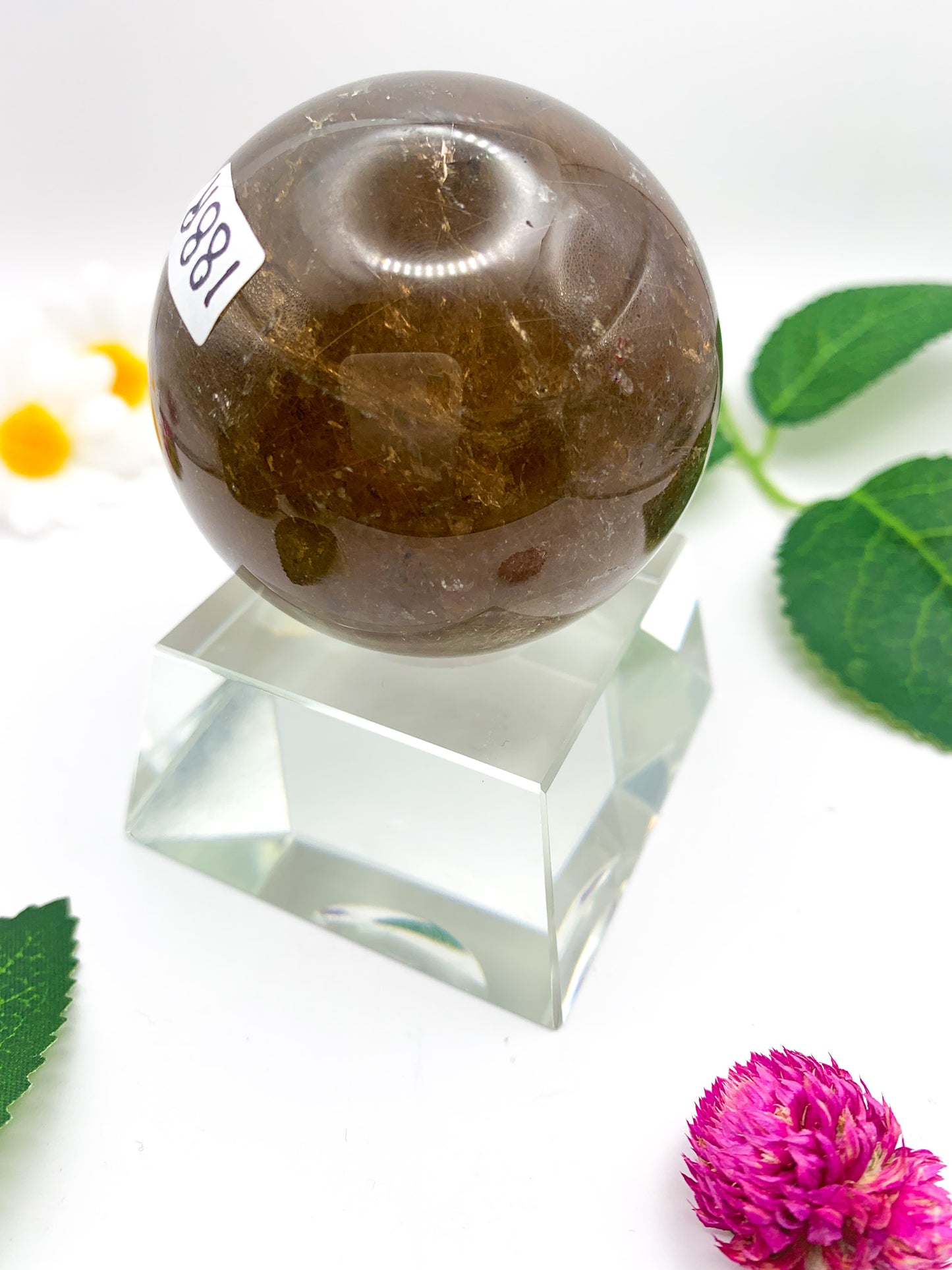 Rutilated Garden Quartz Sphere