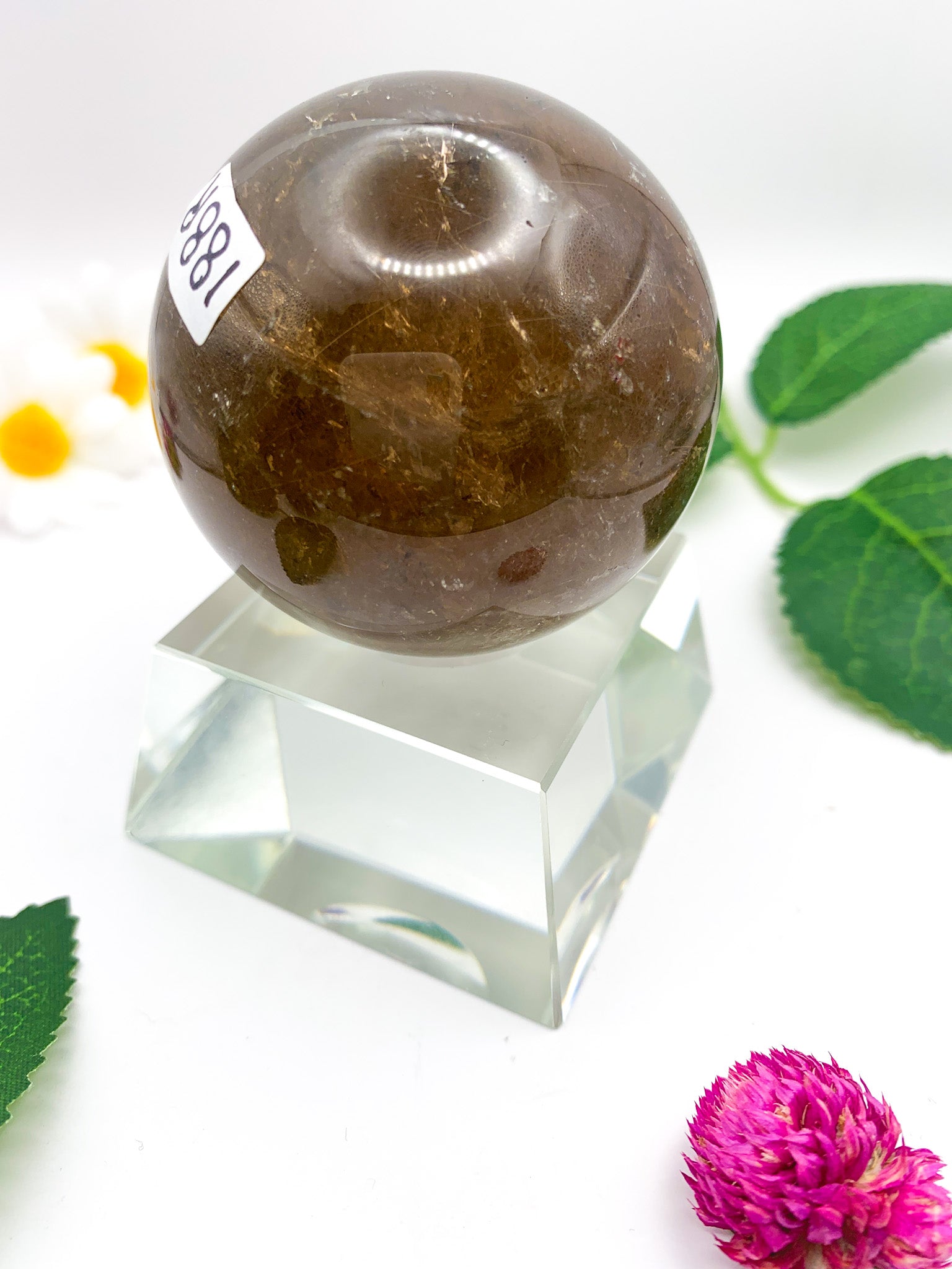 Rutilated Garden Quartz Sphere