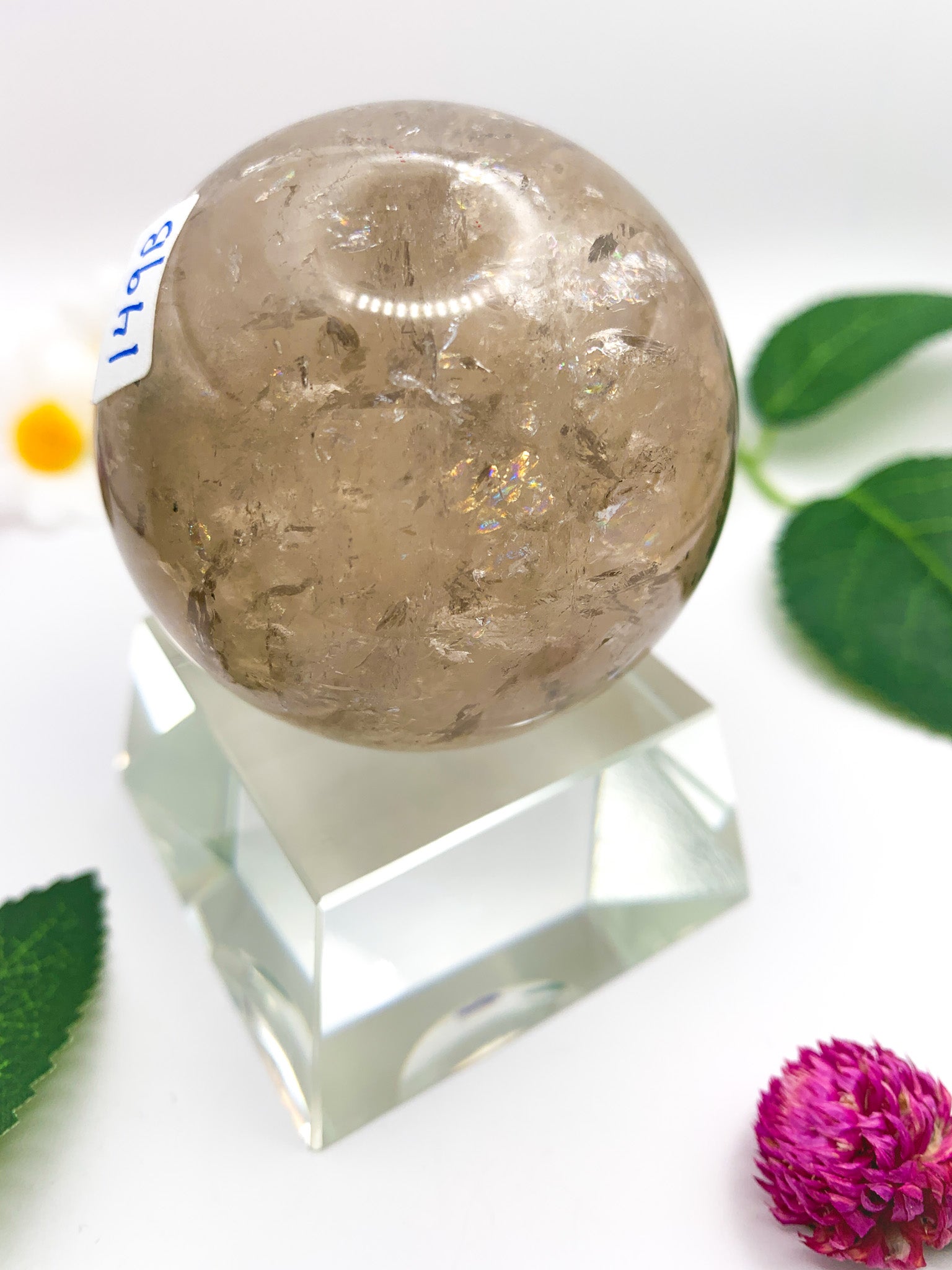 Garden quartz sphere 