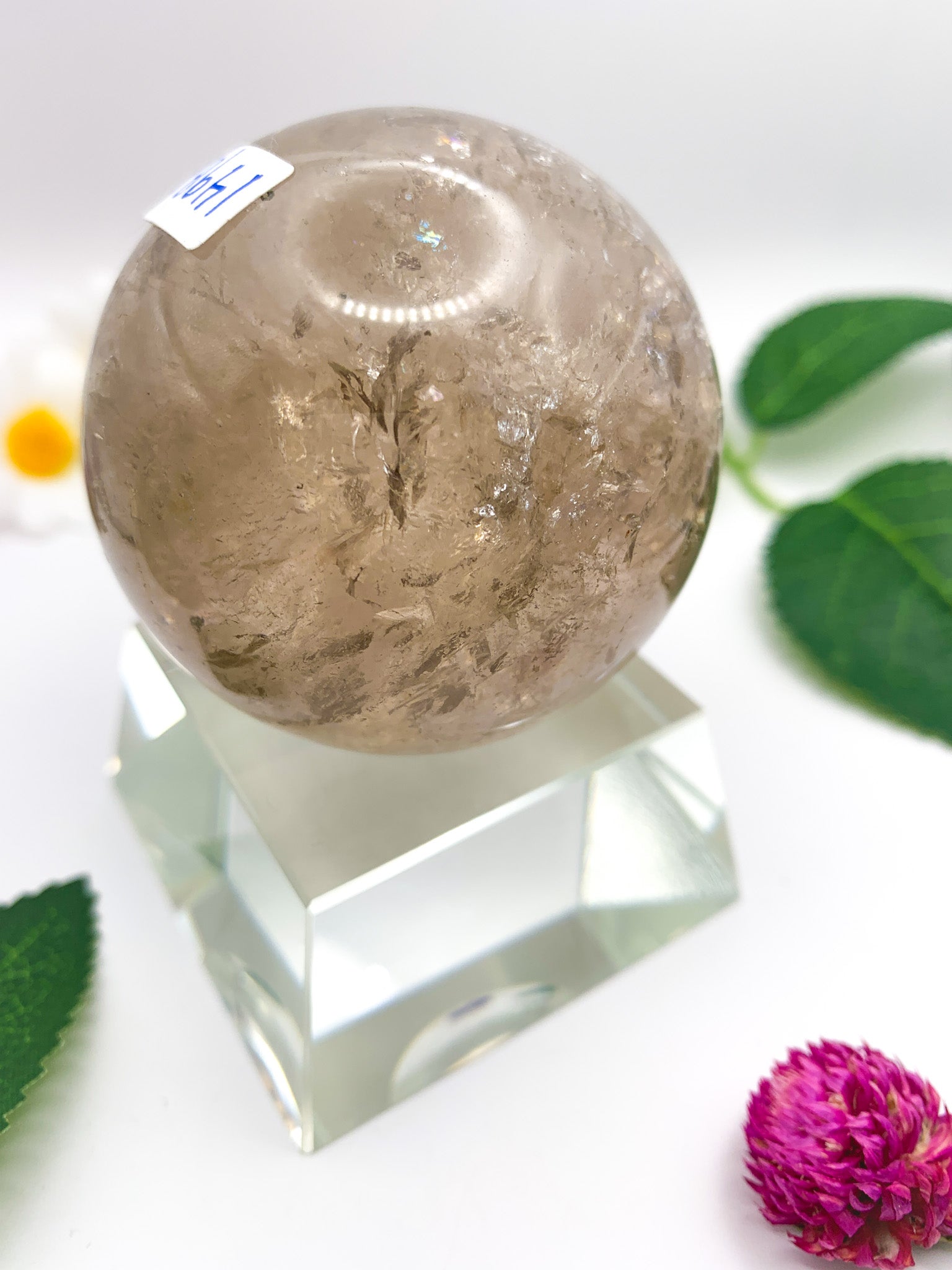 Garden quartz sphere 