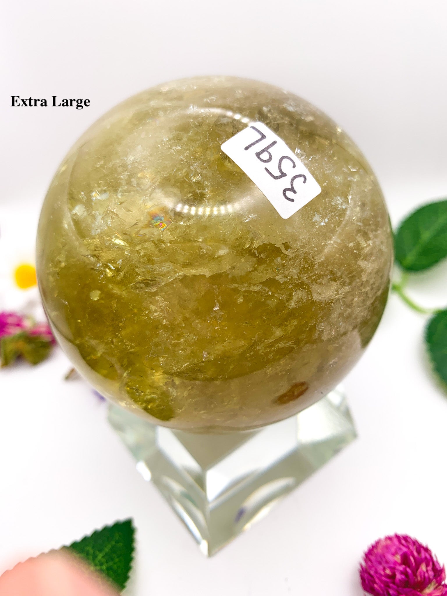 Natural Citrine Sphere (High Quality) - Crystal Love Treasures