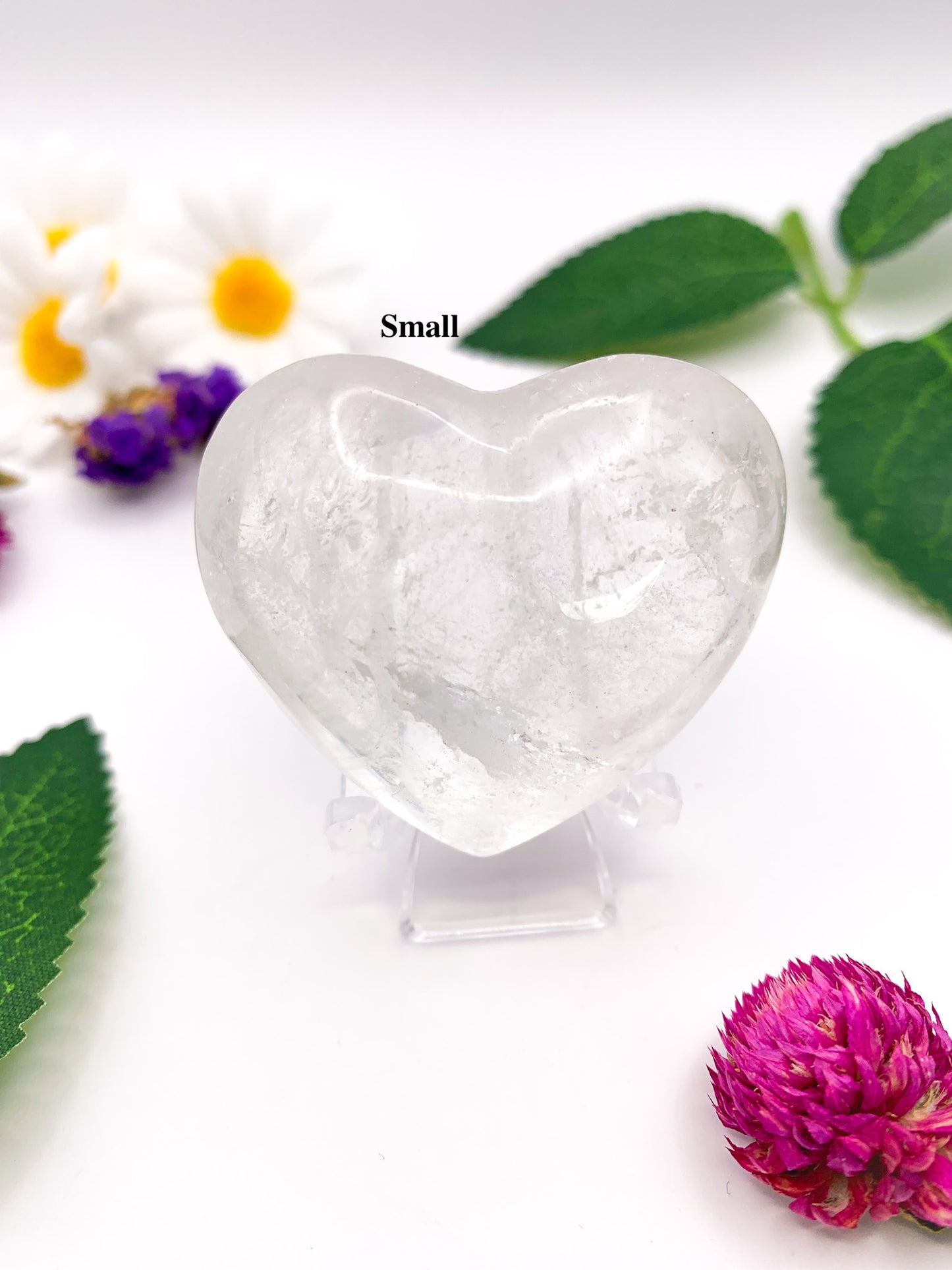 Clear Quartz Heart - Crystal Love Treasures