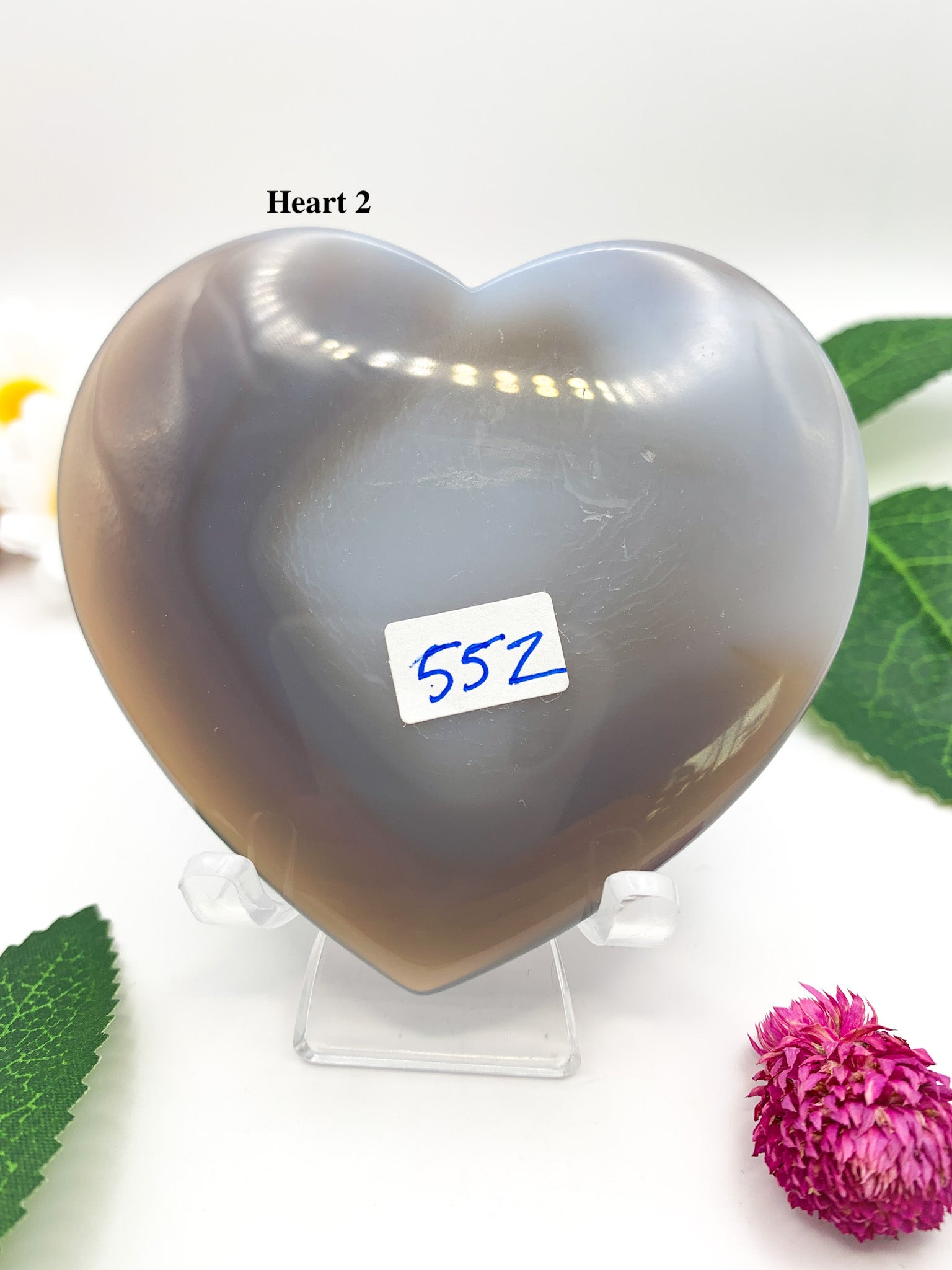Druzy Agate Heart - Crystal Love Treasures