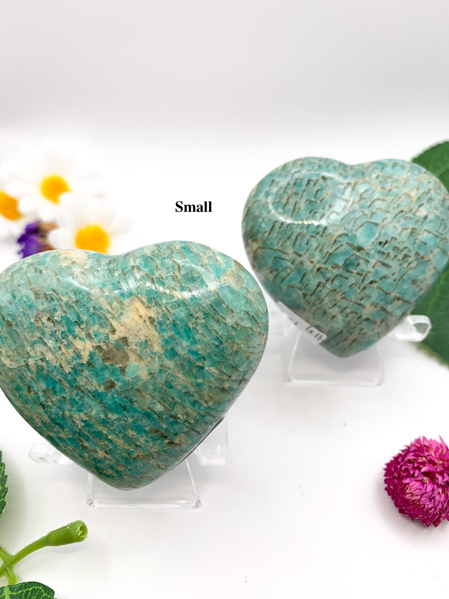 Amazonite Heart - Crystal Love Treasures