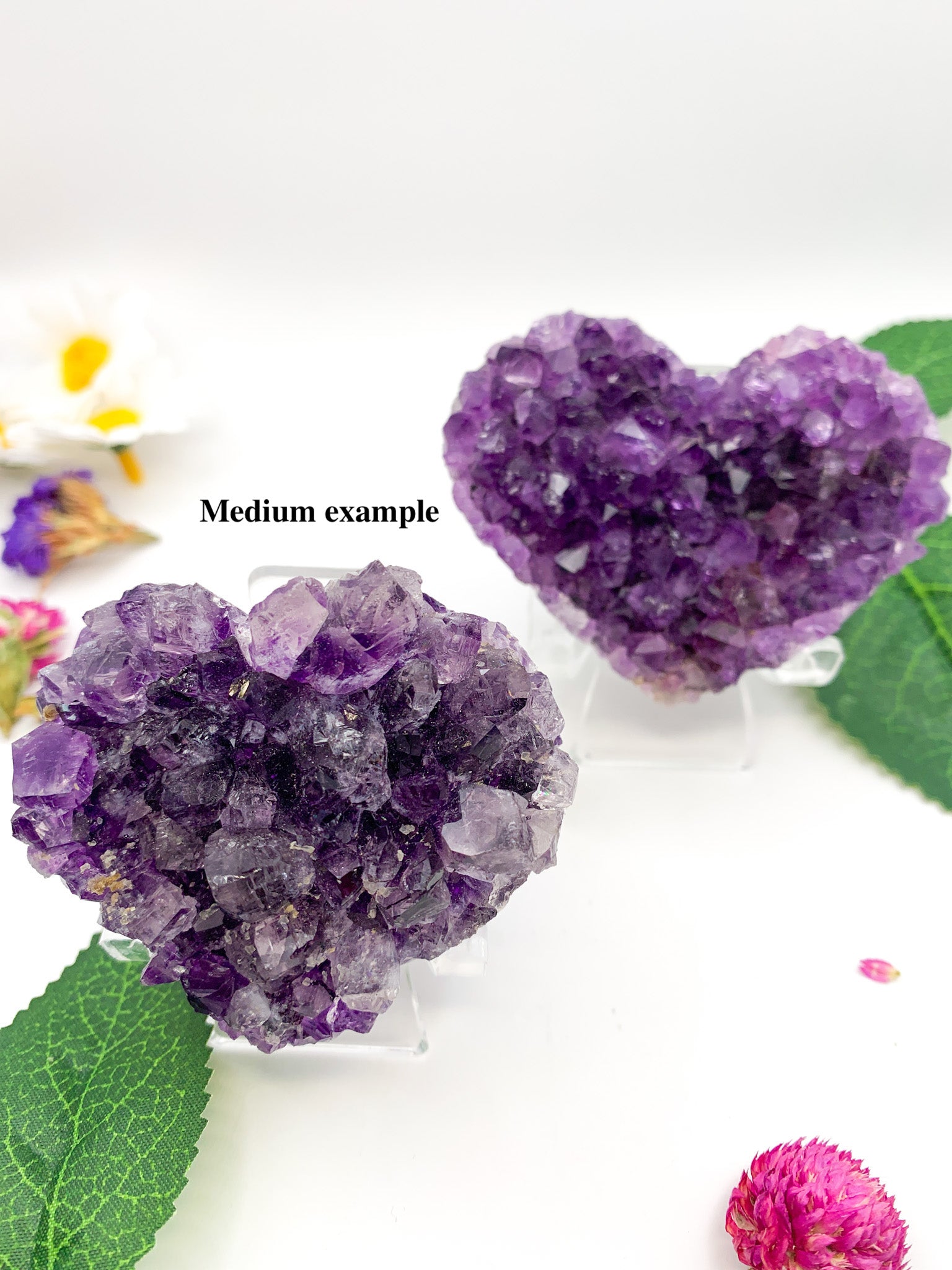 Druzy Amethyst Geode Heart - Crystal Love Treasures