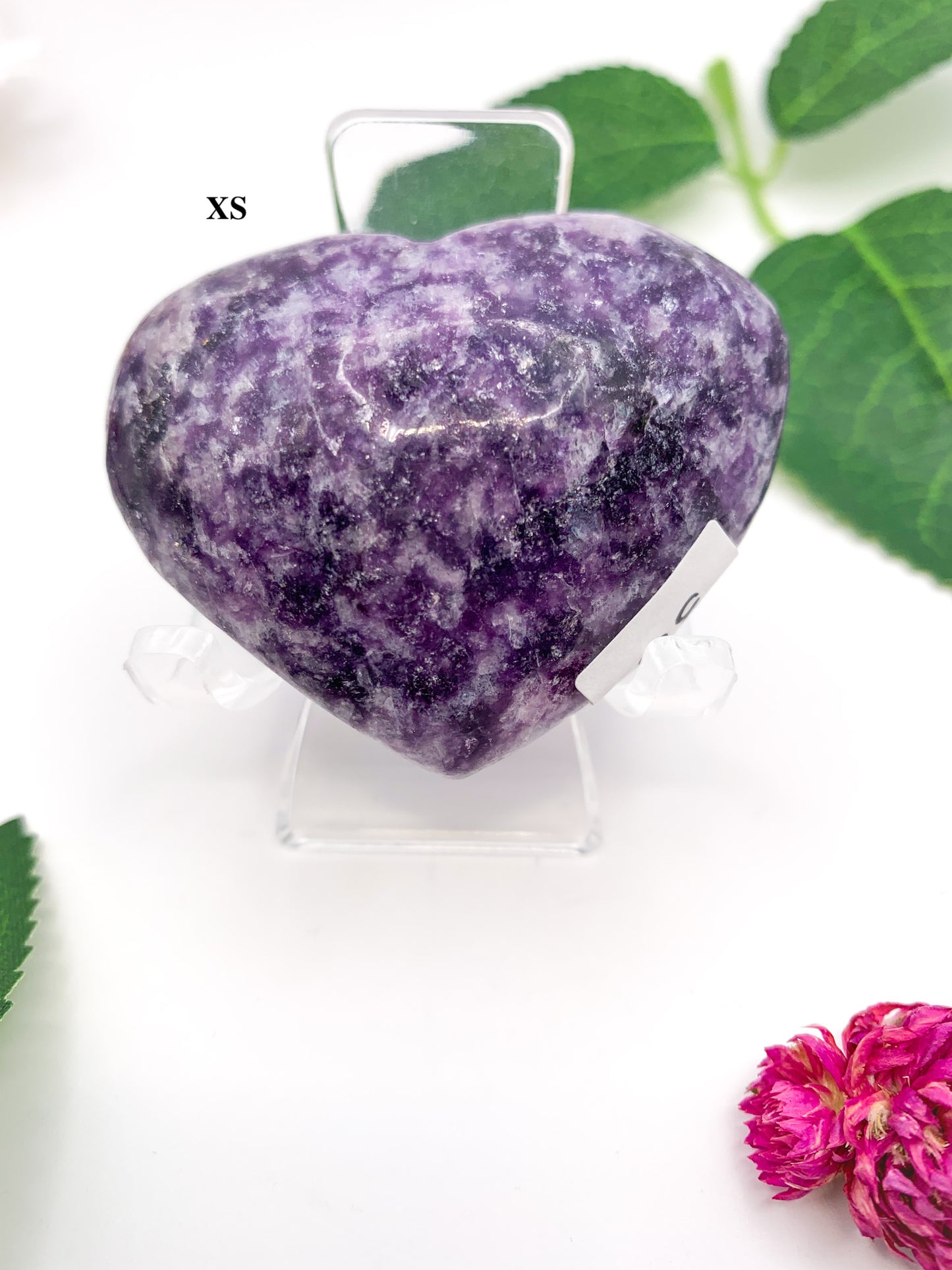 Lepidolite Heart - Crystal Love Treasures