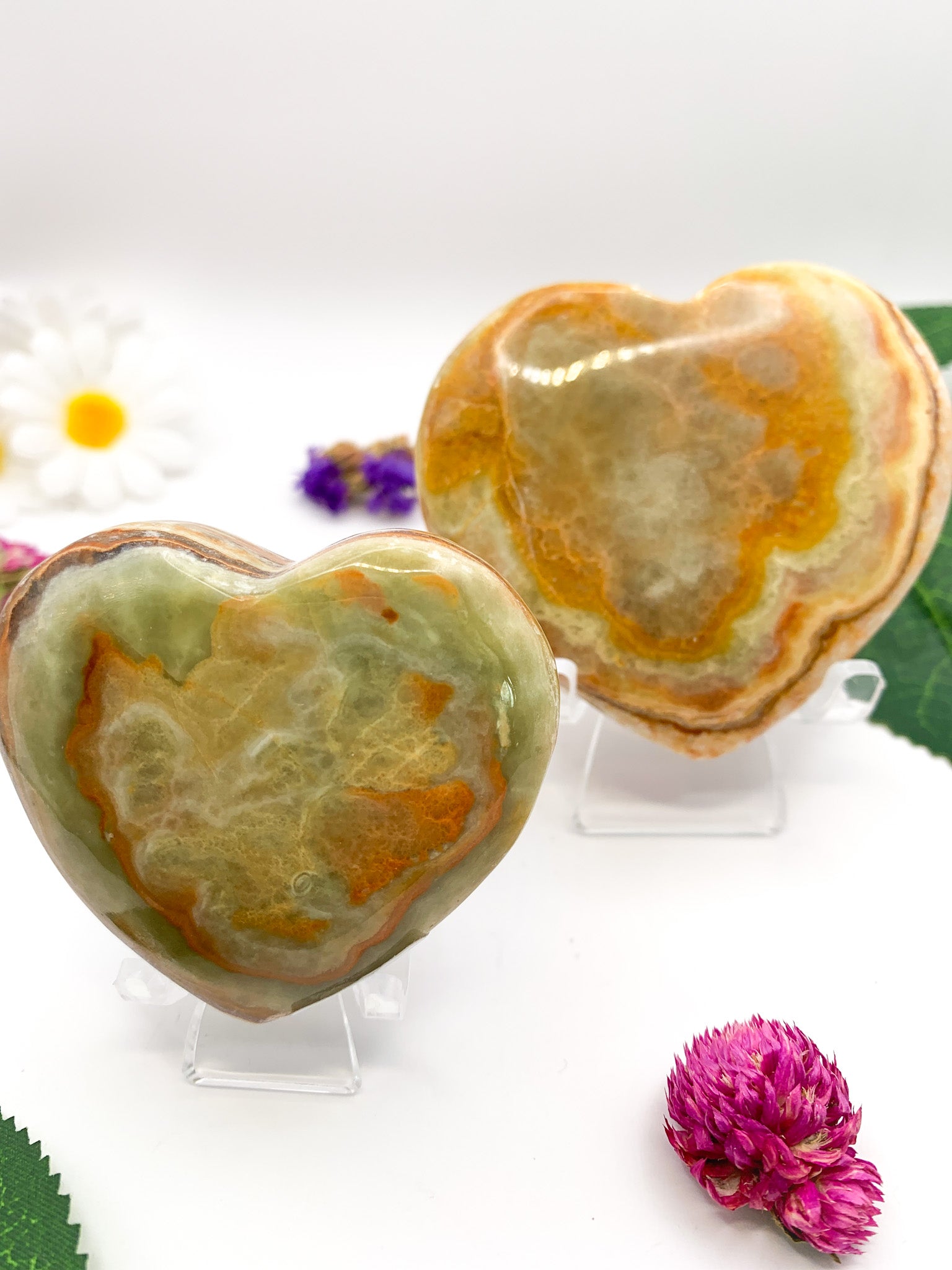 Mixed Calcite Heart - Crystal Love Treasures