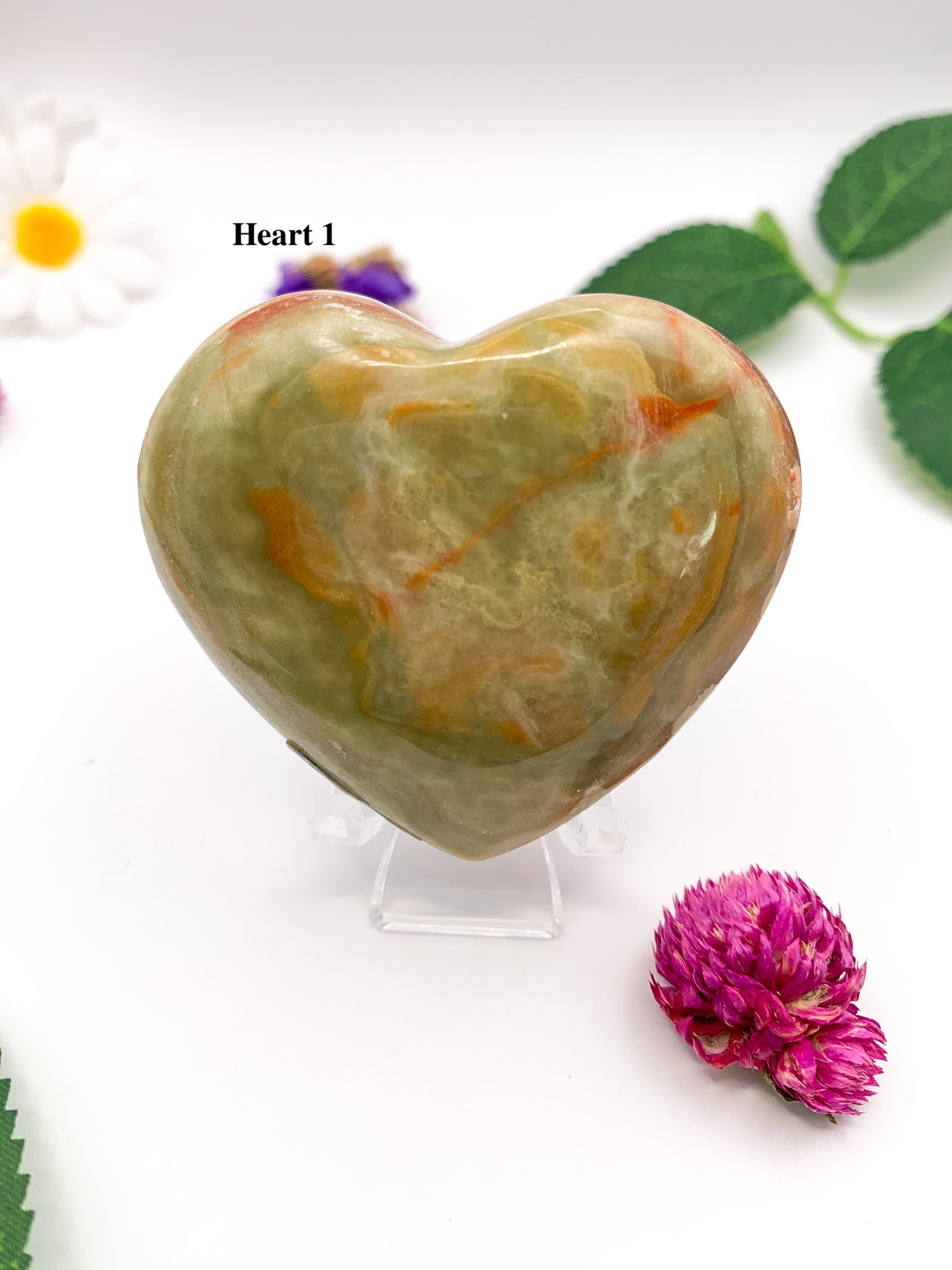 Mixed Calcite Heart - Crystal Love Treasures