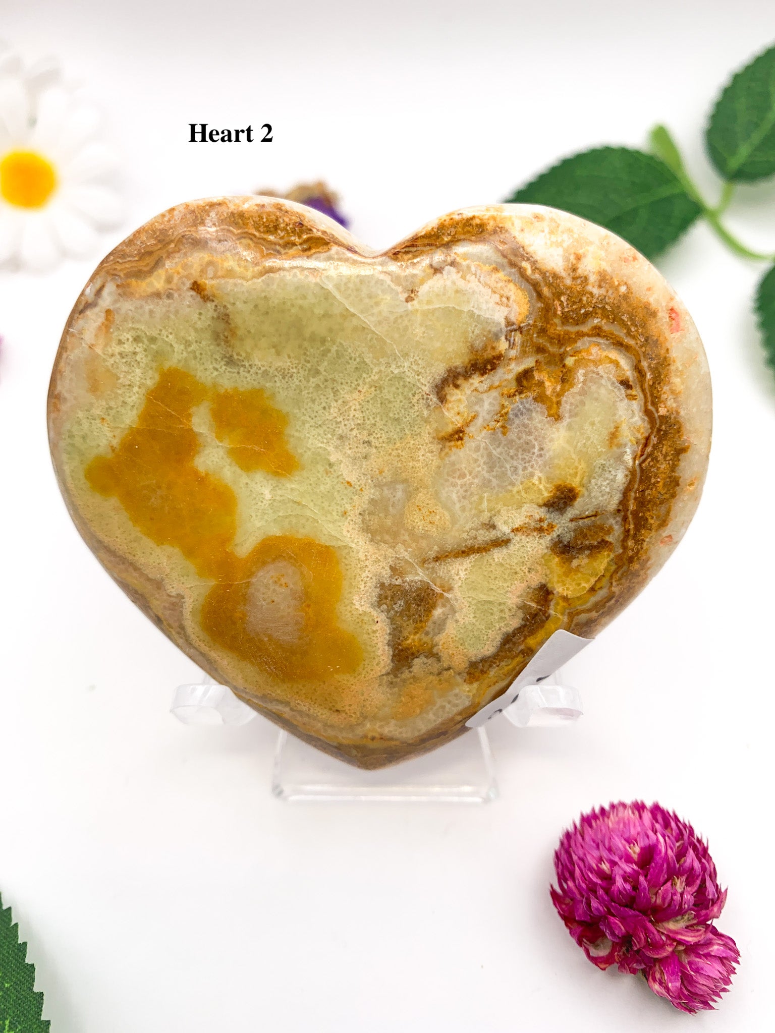 Mixed Calcite Heart - Crystal Love Treasures