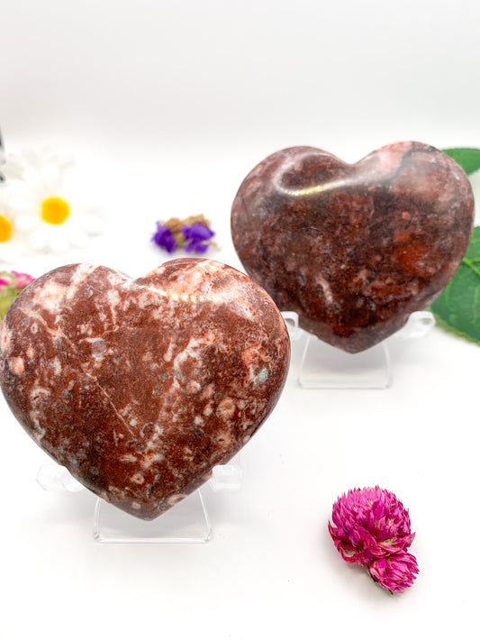 Mixed Calcite Heart - Crystal Love Treasures