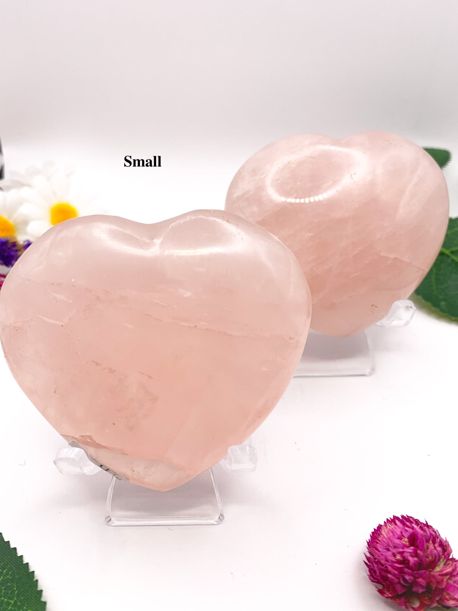 Rose Quartz Heart w/ star asterism - Crystal Love Treasures