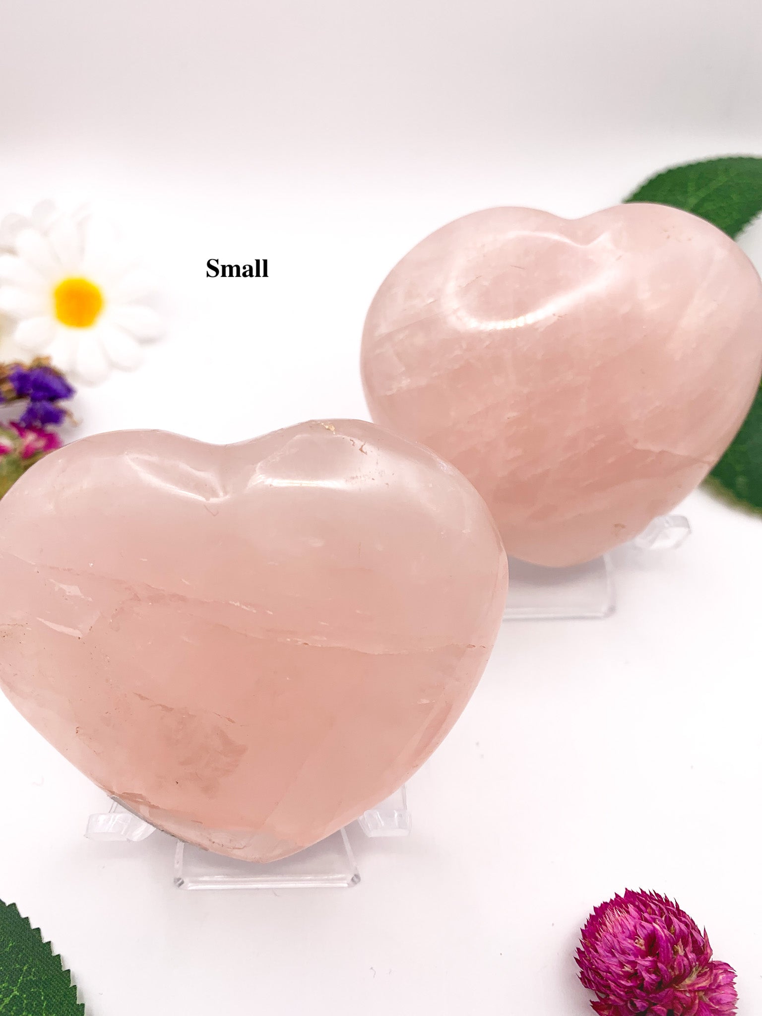 Rose Quartz Heart w/ star asterism - Crystal Love Treasures