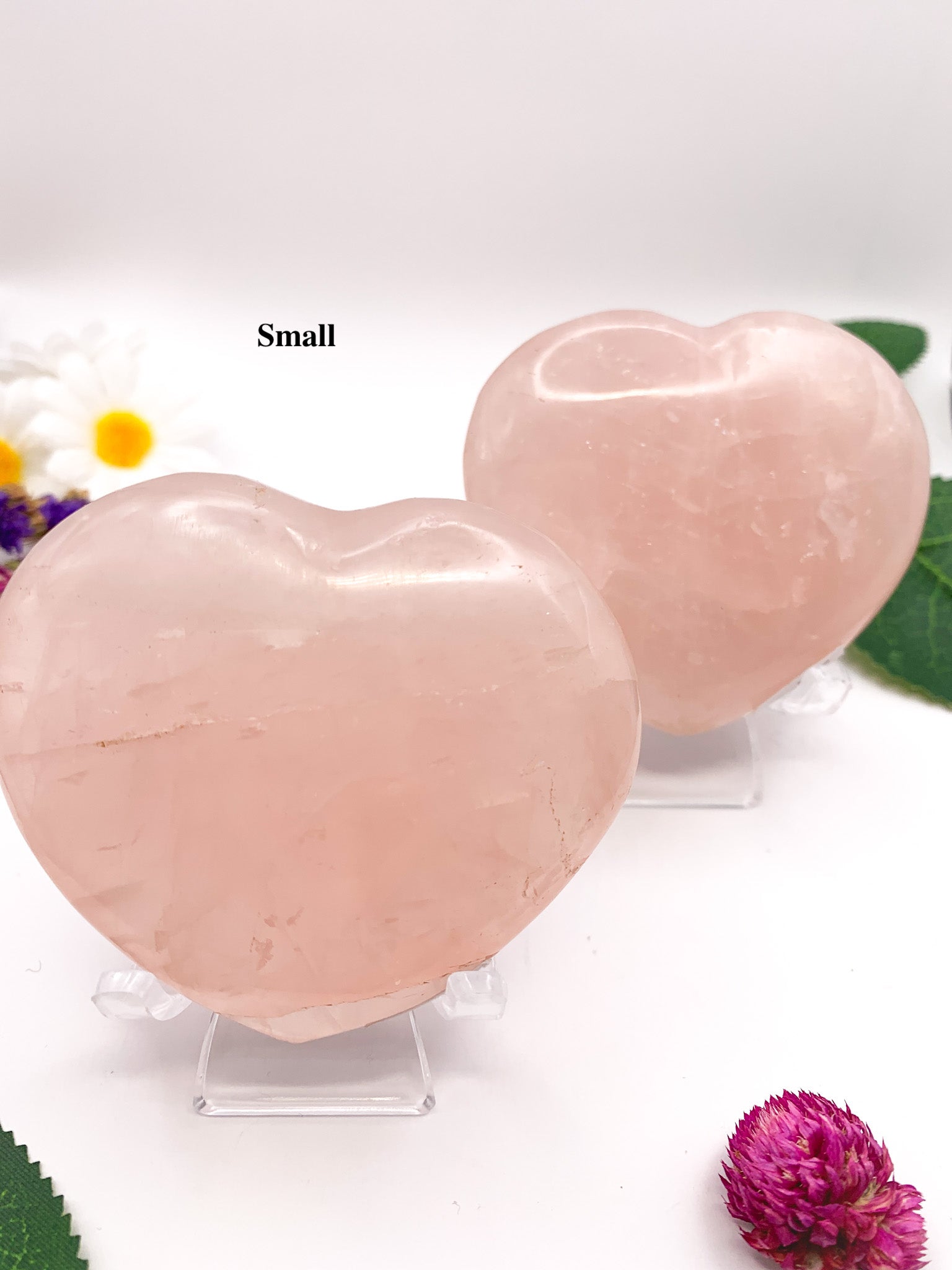 Rose Quartz Heart w/ star asterism - Crystal Love Treasures