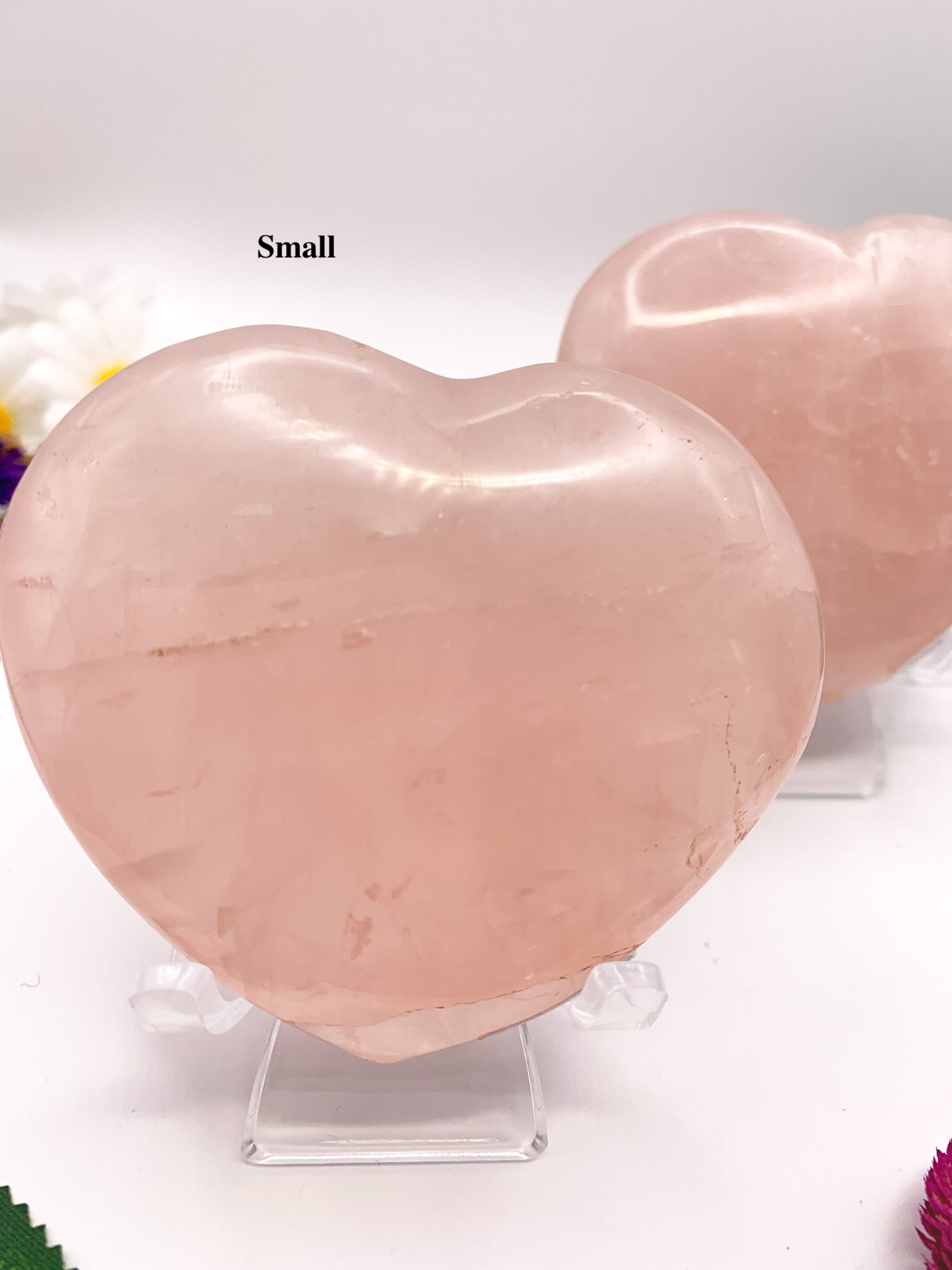 Rose Quartz Heart w/ star asterism - Crystal Love Treasures