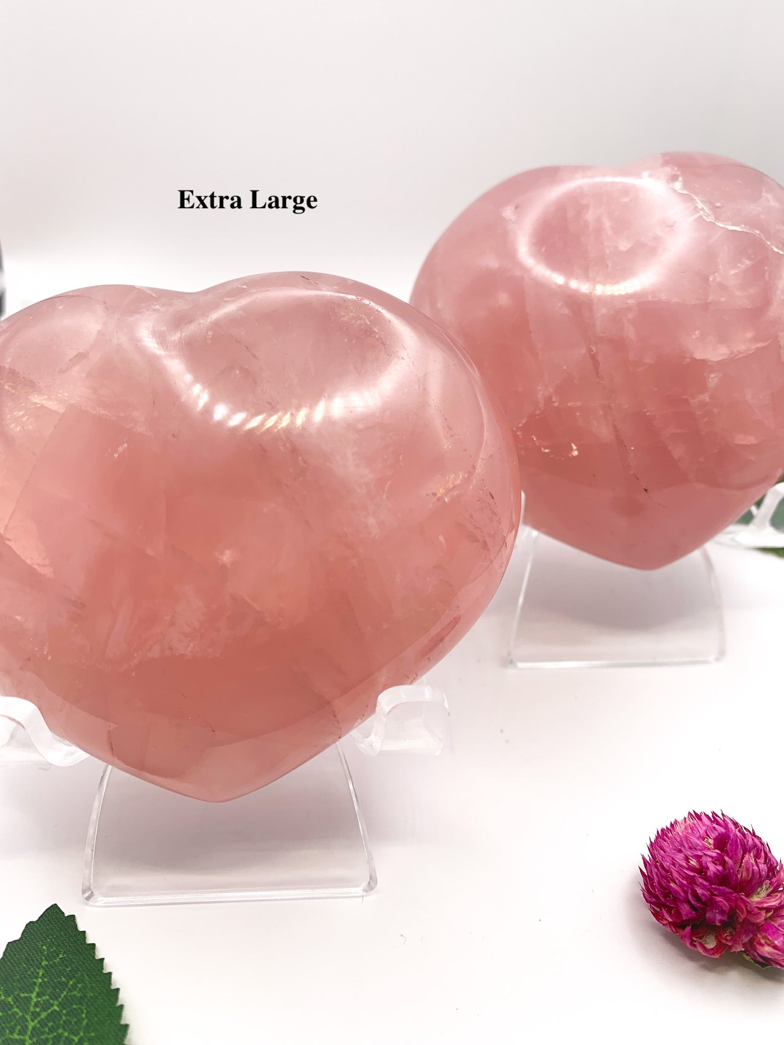 Rose Quartz Heart w/ star asterism - Crystal Love Treasures