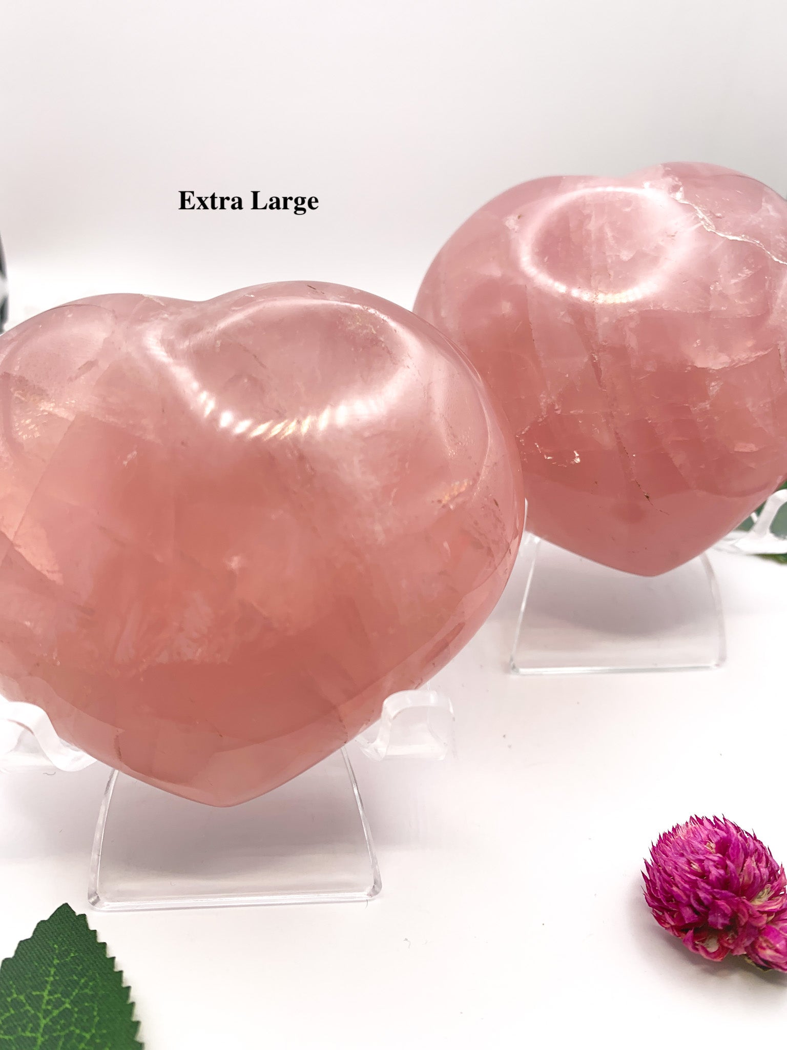 Rose Quartz Heart w/ star asterism - Crystal Love Treasures