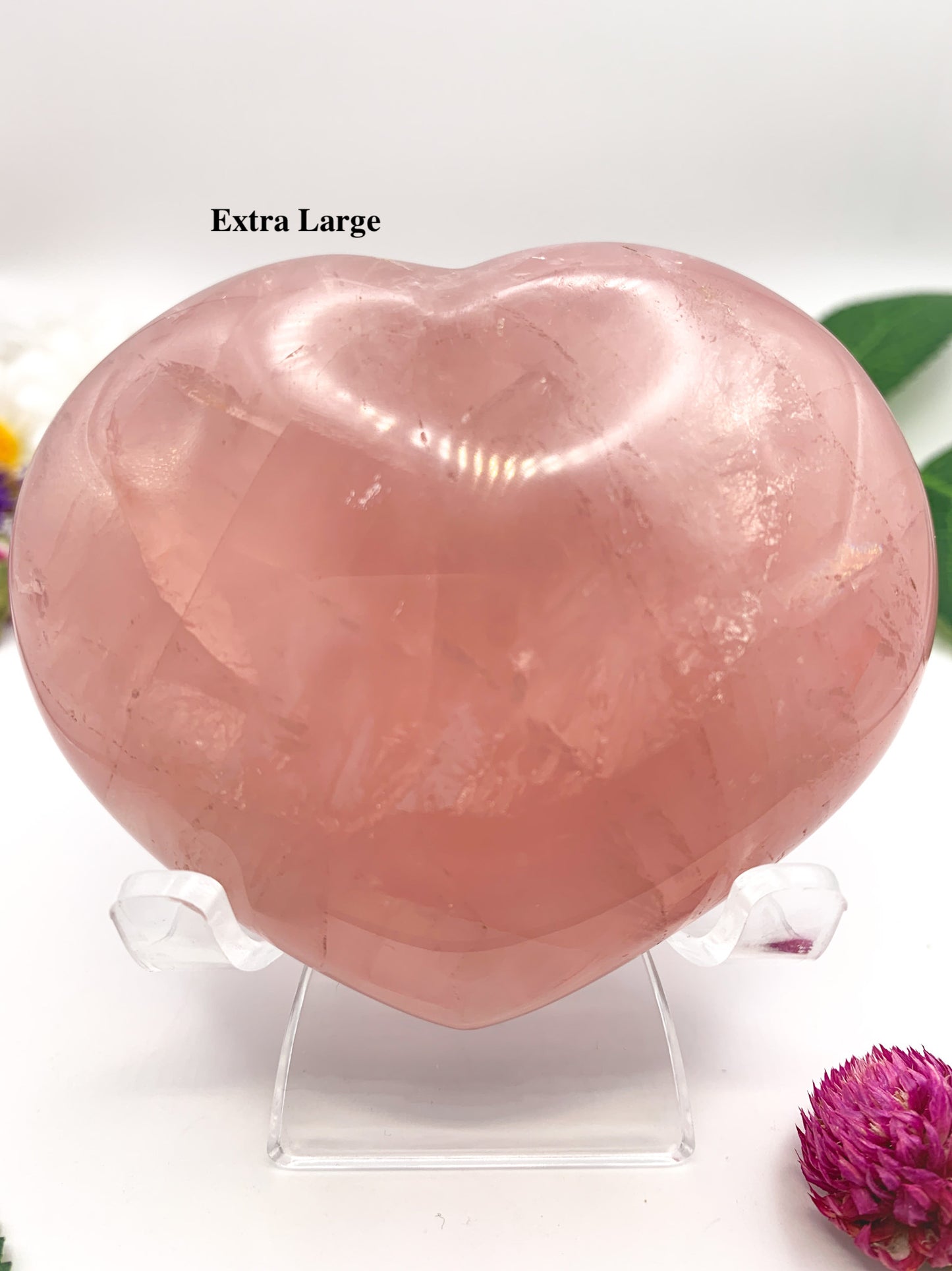 Rose Quartz Heart w/ star asterism - Crystal Love Treasures