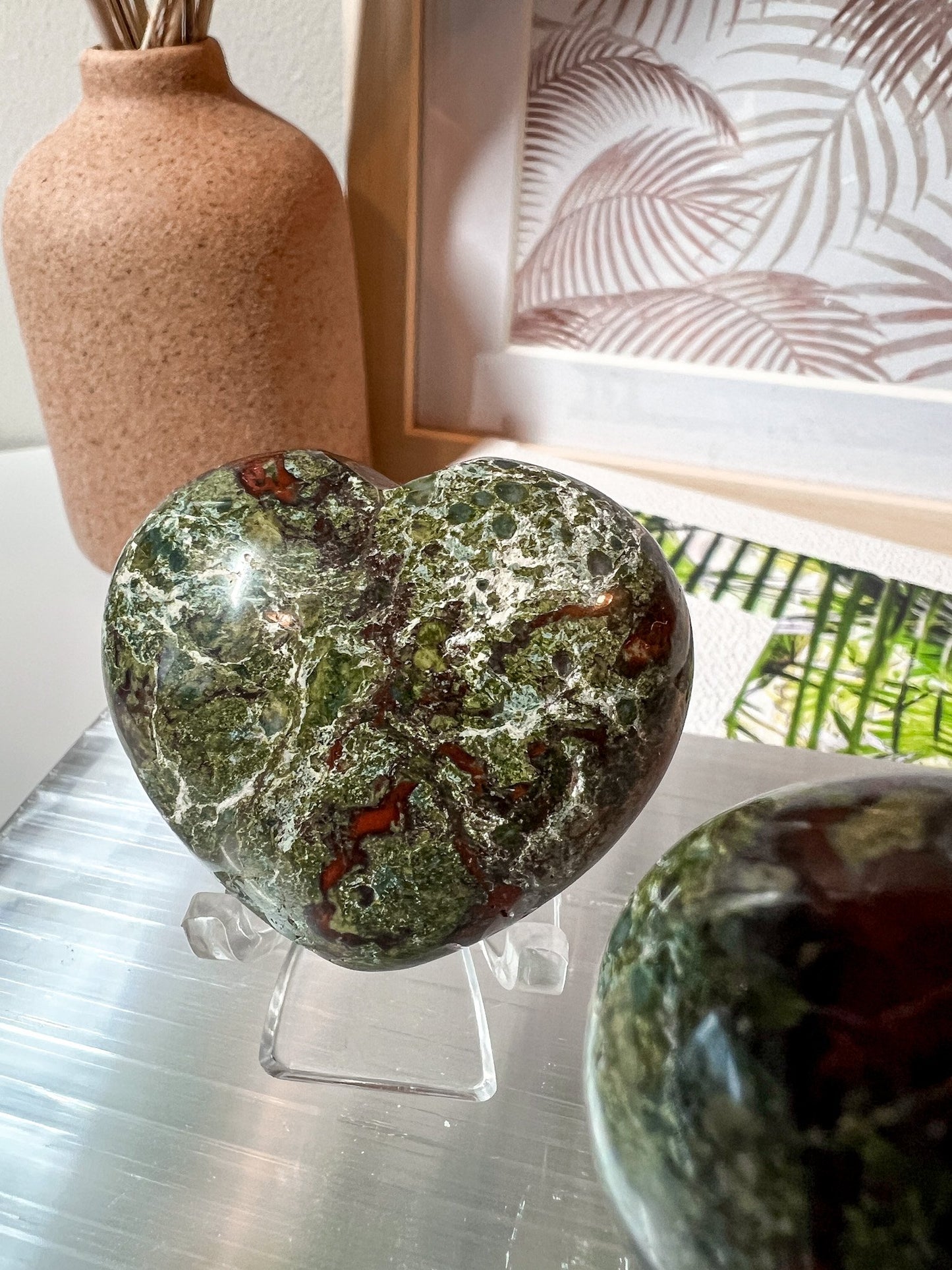 Dragon's Blood Jasper Heart