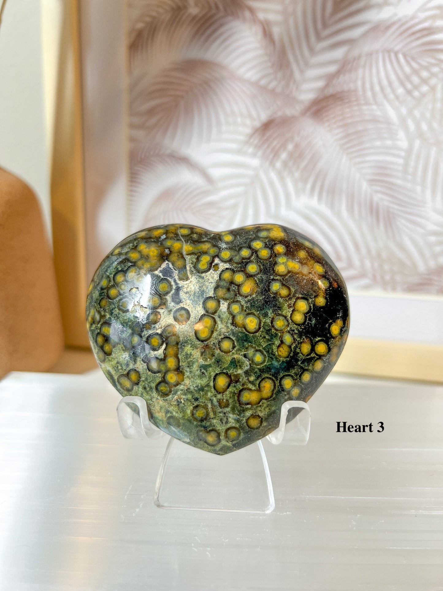 Orbicular Ocean Jasper Hearts